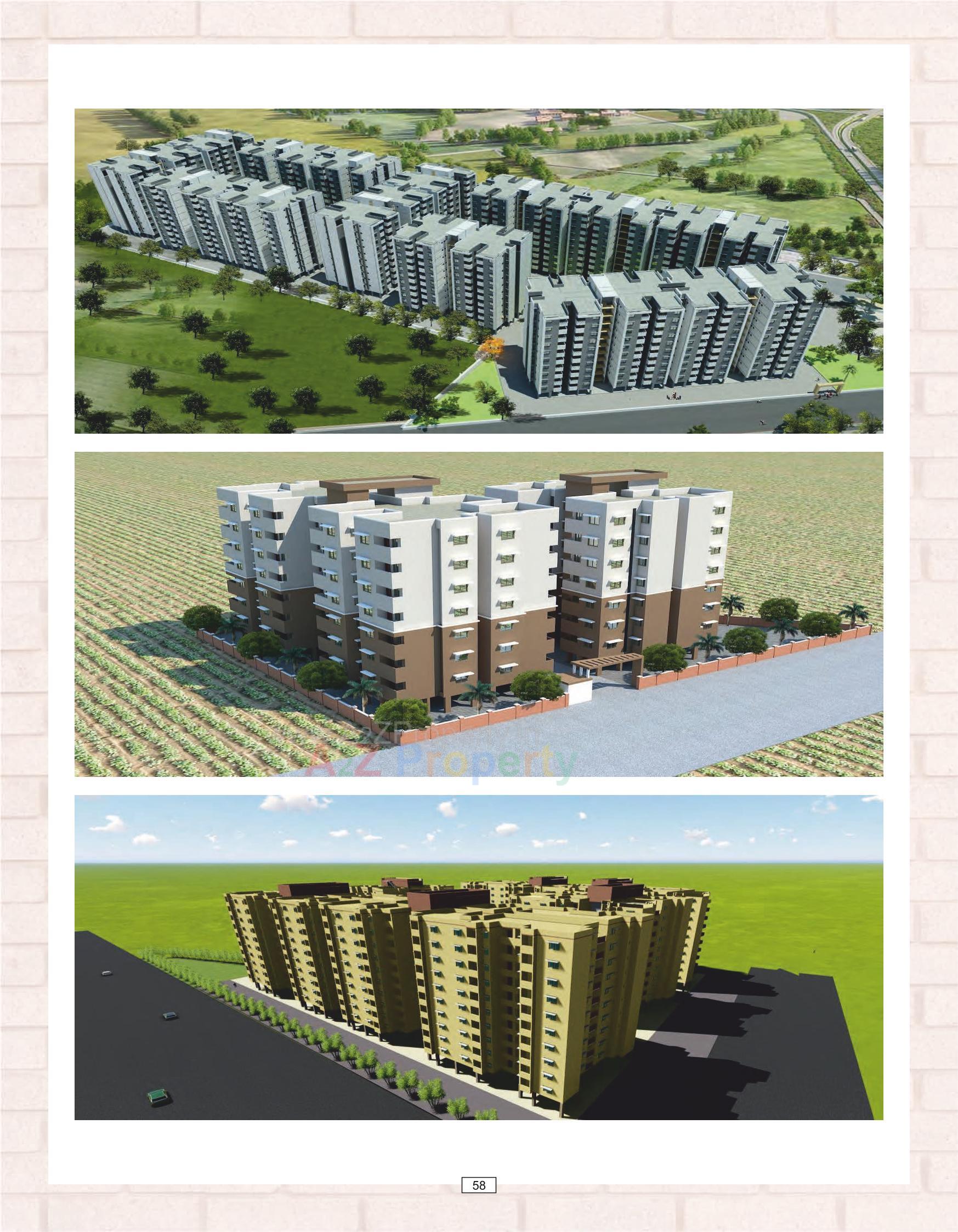 3D Elevation of real estate project Amc Pahse 6 Ews located at Nikol, Ahmedabad, Gujarat