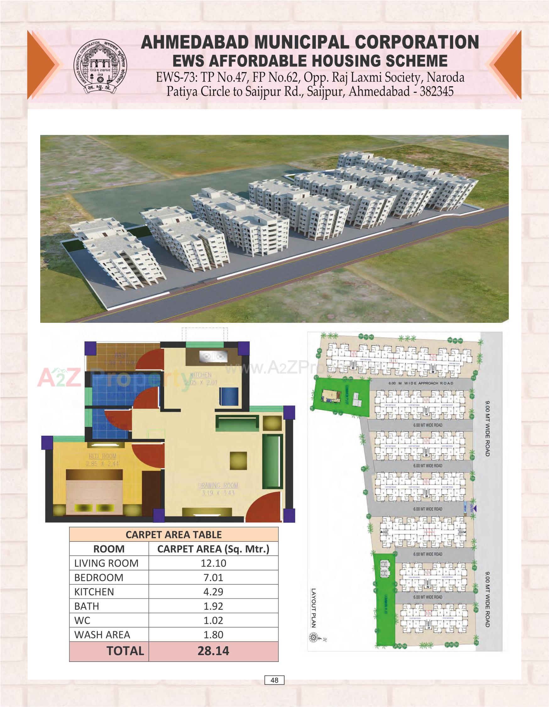 Layout of real estate project Amc  Ews located at Nikol, Ahmedabad, Gujarat
