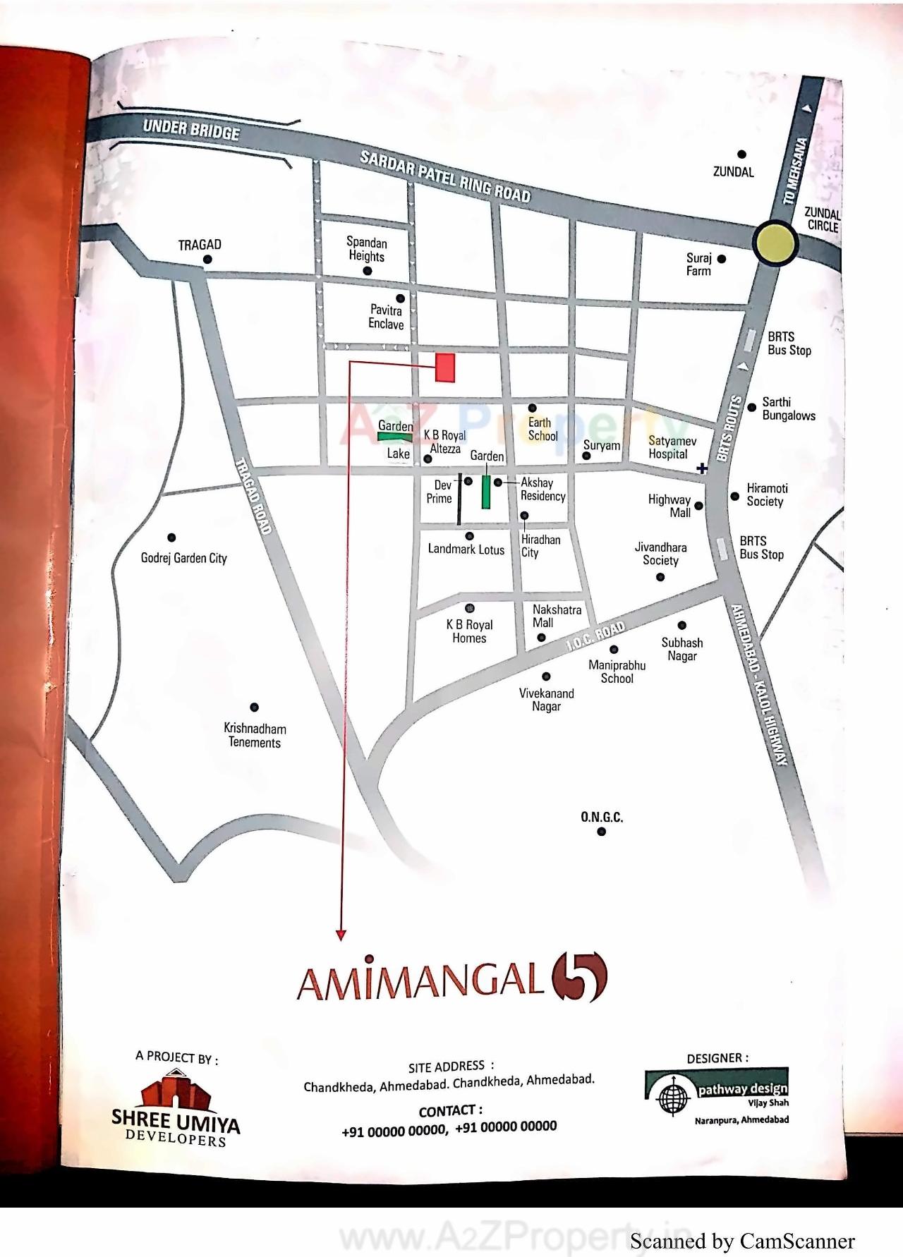  of real estate project Amimangal located at Tragad, Ahmedabad, Gujarat