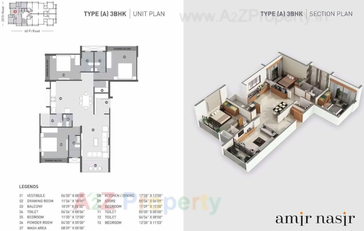 Layout of real estate project Amir Nasir located at Shekhpur-khanpur-changishpur, Ahmedabad, Gujarat