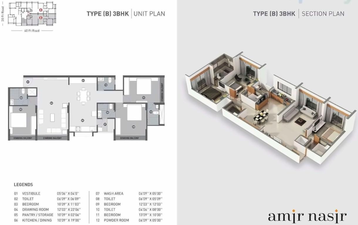 Layout of real estate project Amir Nasir located at Shekhpur-khanpur-changishpur, Ahmedabad, Gujarat