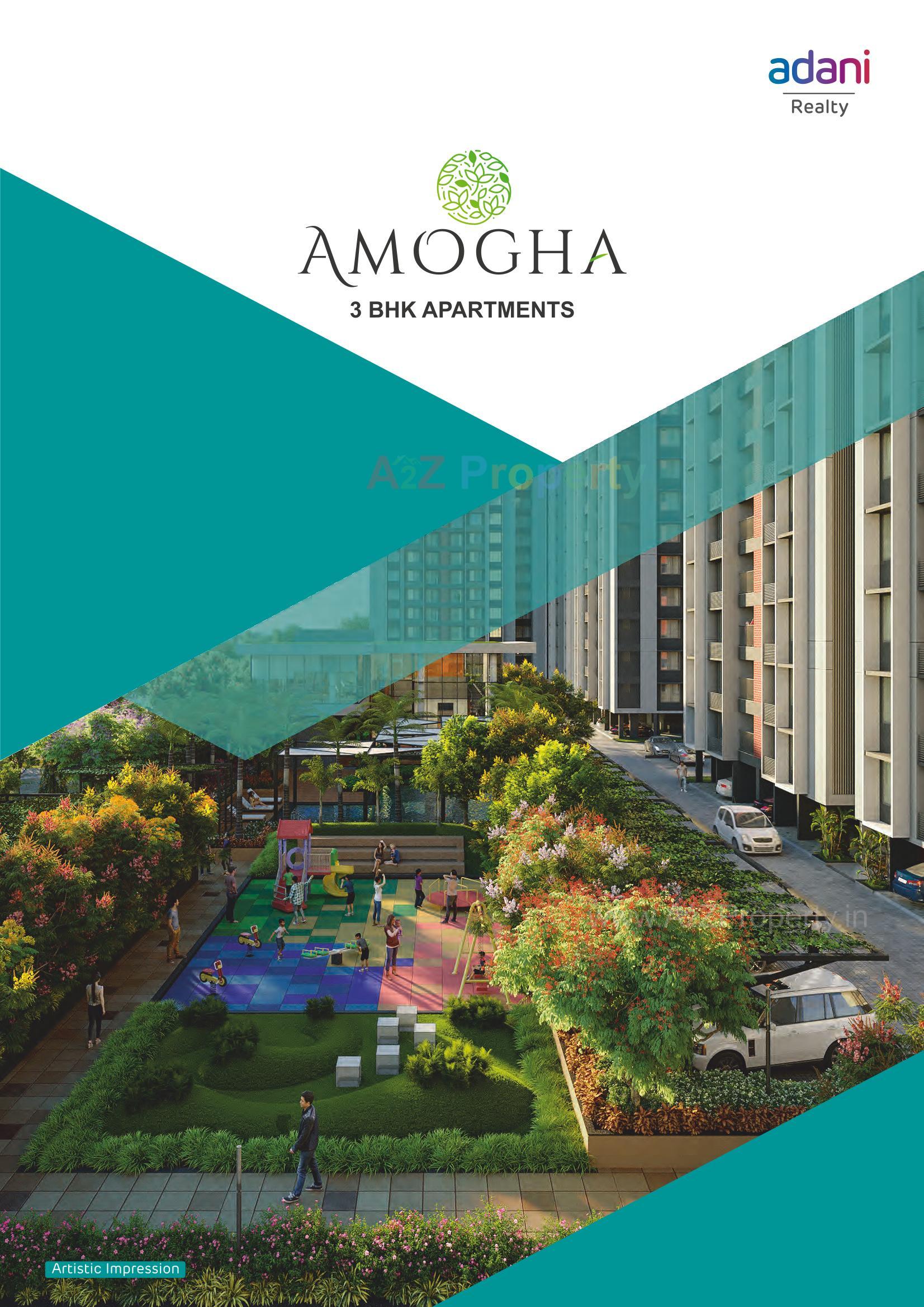 3D Elevation of real estate project Amogha located at Khodiyar, Ahmedabad, Gujarat