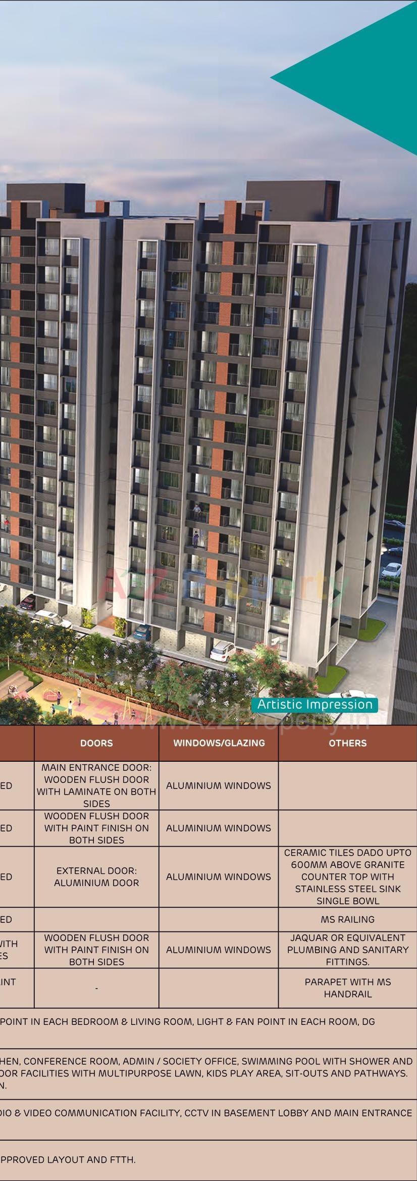 3D Elevation of real estate project Amogha located at Khodiyar, Ahmedabad, Gujarat