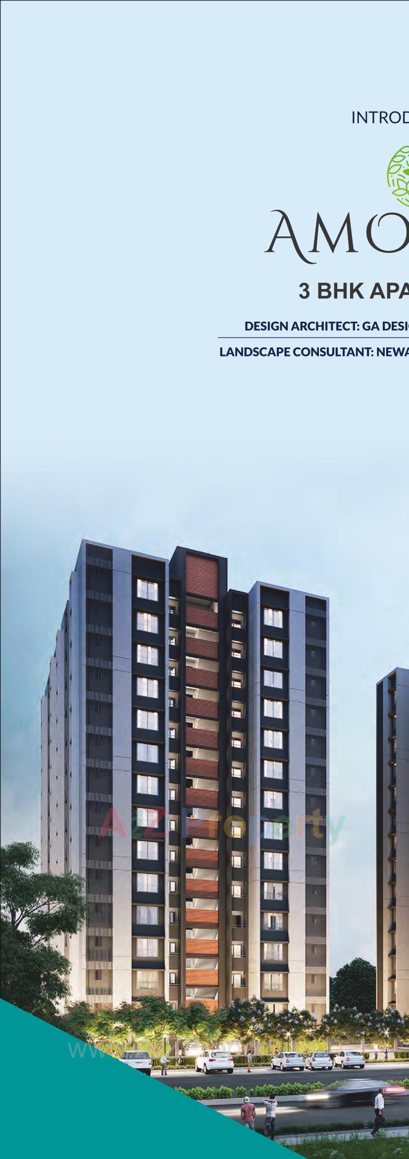 3D Elevation of real estate project Amogha located at Khodiyar, Ahmedabad, Gujarat