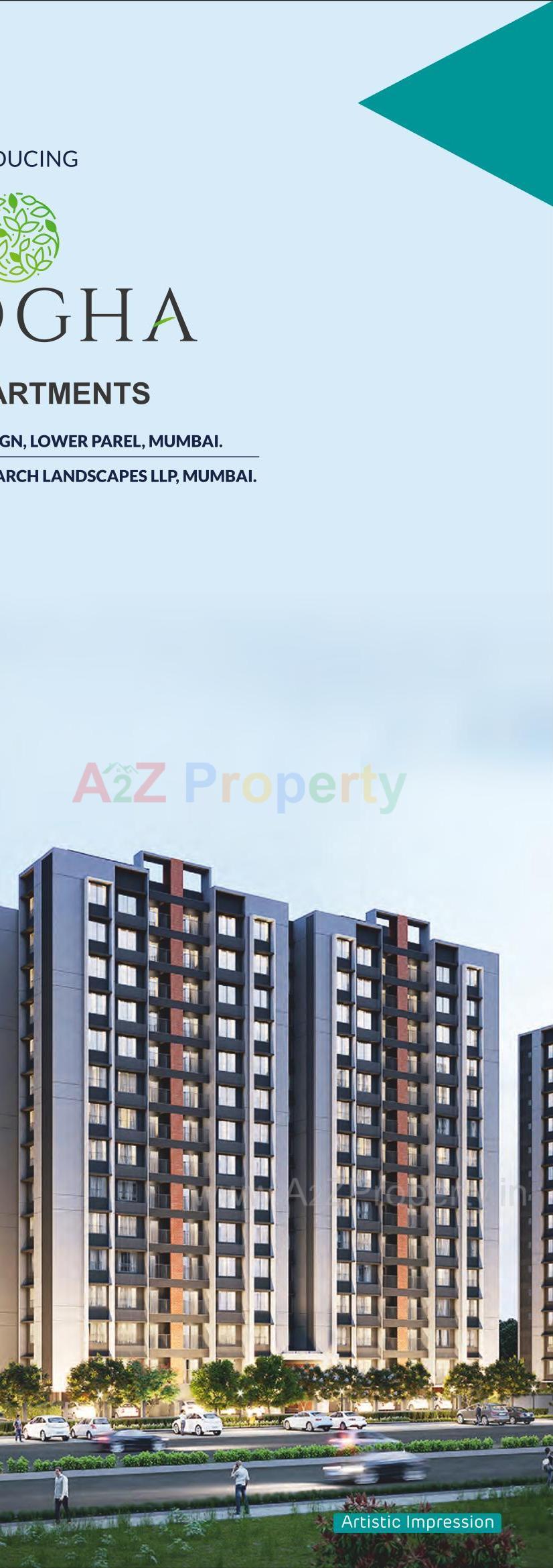 3D Elevation of real estate project Amogha located at Khodiyar, Ahmedabad, Gujarat