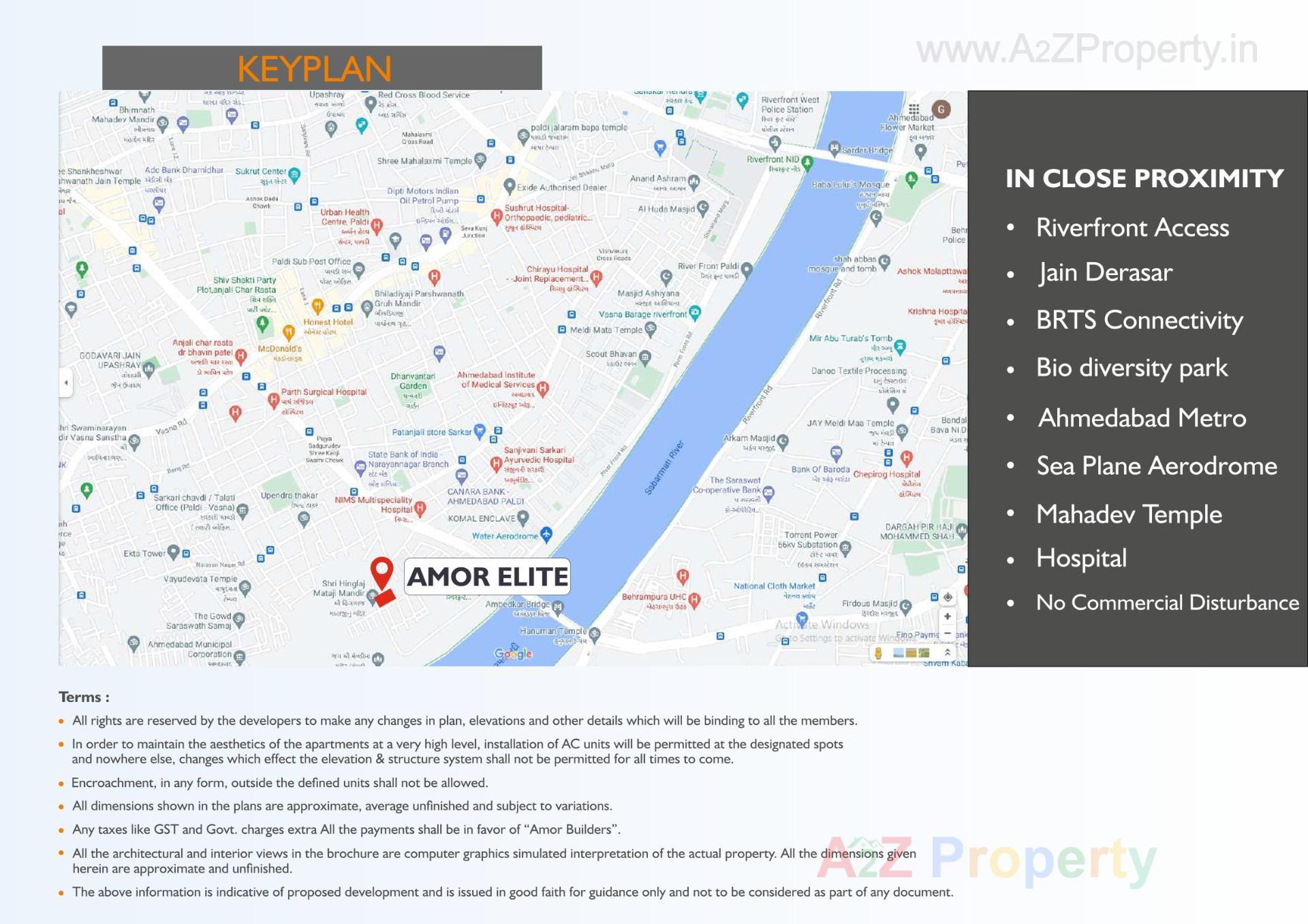  of real estate project Amor Elite located at Paldi, Ahmedabad, Gujarat