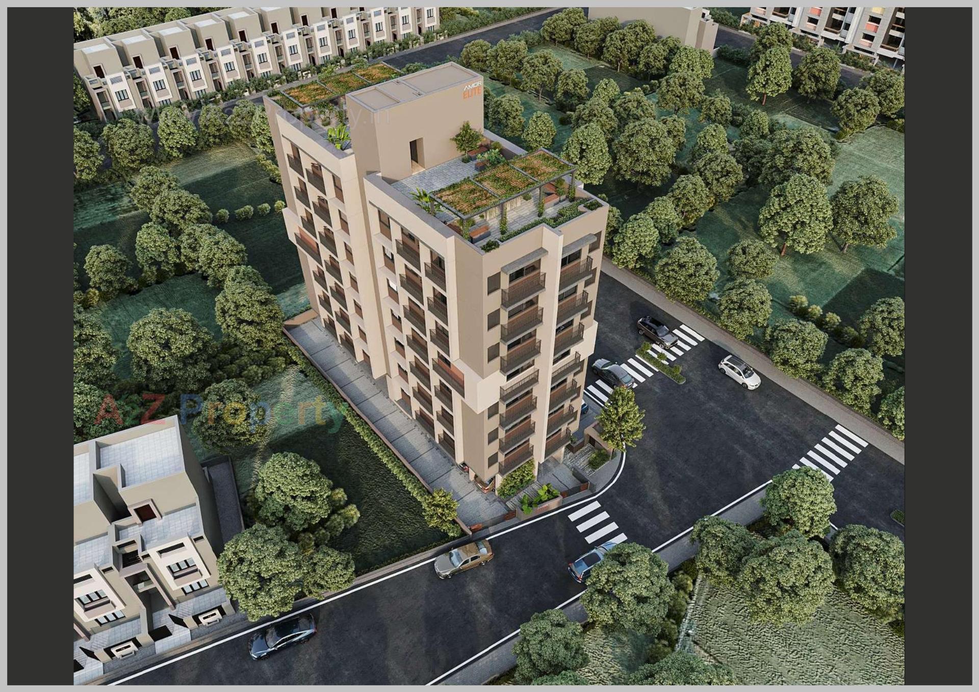 3D Elevation of real estate project Amor Elite located at Paldi, Ahmedabad, Gujarat