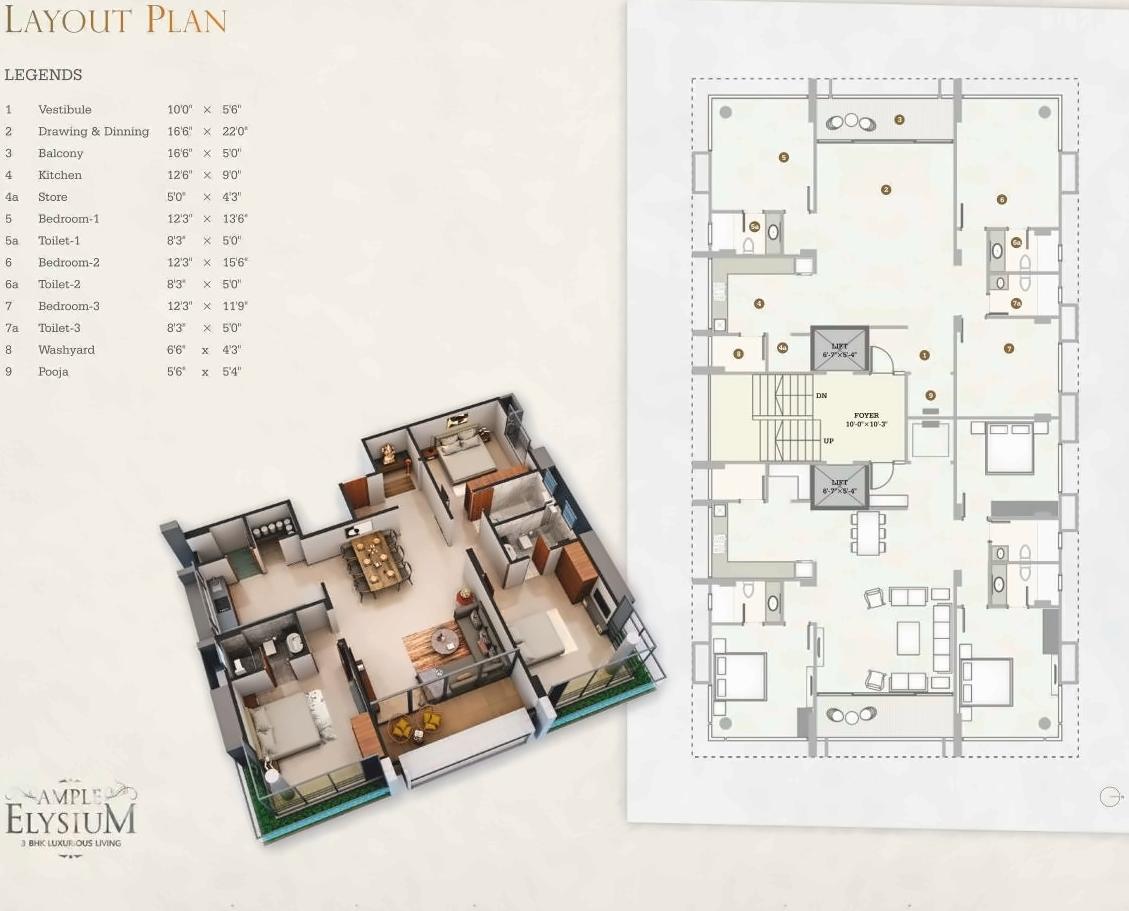 Layout of real estate project Ample Elysium located at Rajpur-hirpur, Ahmedabad, Gujarat