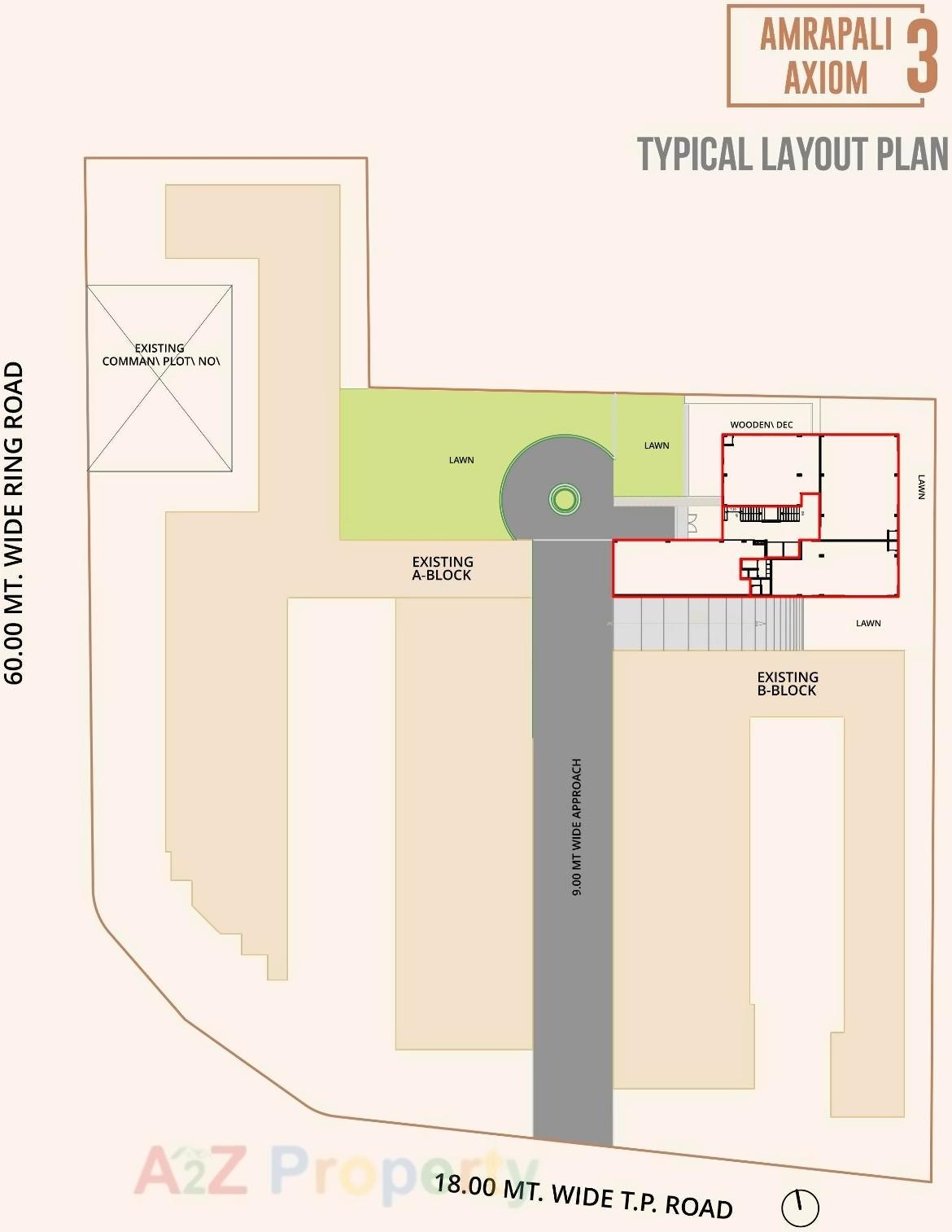 Layout of real estate project Amrapali Axiom located at Ahmedabad, Ahmedabad, Gujarat