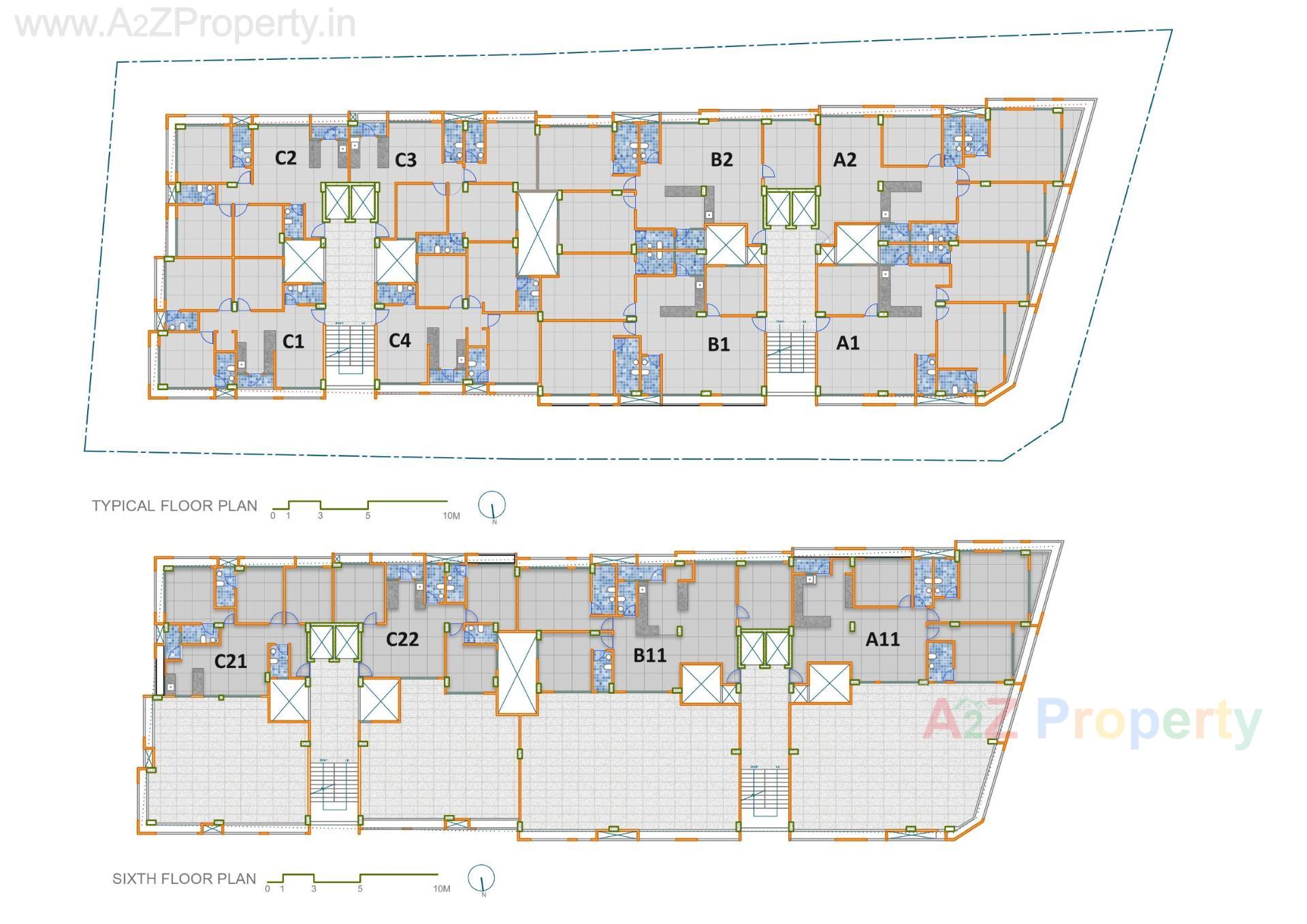 Layout of real estate project Amrapali Elite located at Dariyapur-kazipur, Ahmedabad, Gujarat