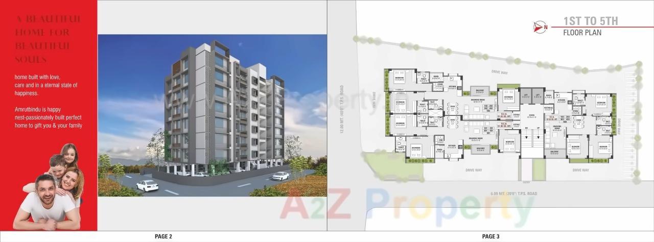 Layout of real estate project Amrut Bindu Residency located at Ahmedabad, Ahmedabad, Gujarat