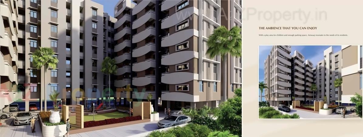 3D Elevation of real estate project Amwaaj located at Sarkhej, Ahmedabad, Gujarat