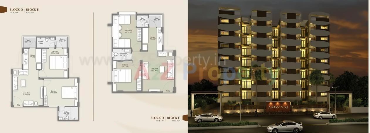 Layout of real estate project Amwaaj located at Sarkhej, Ahmedabad, Gujarat