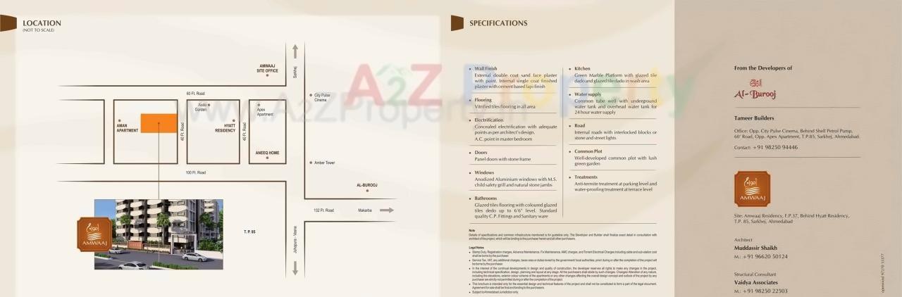 of real estate project Amwaaj located at Sarkhej, Ahmedabad, Gujarat