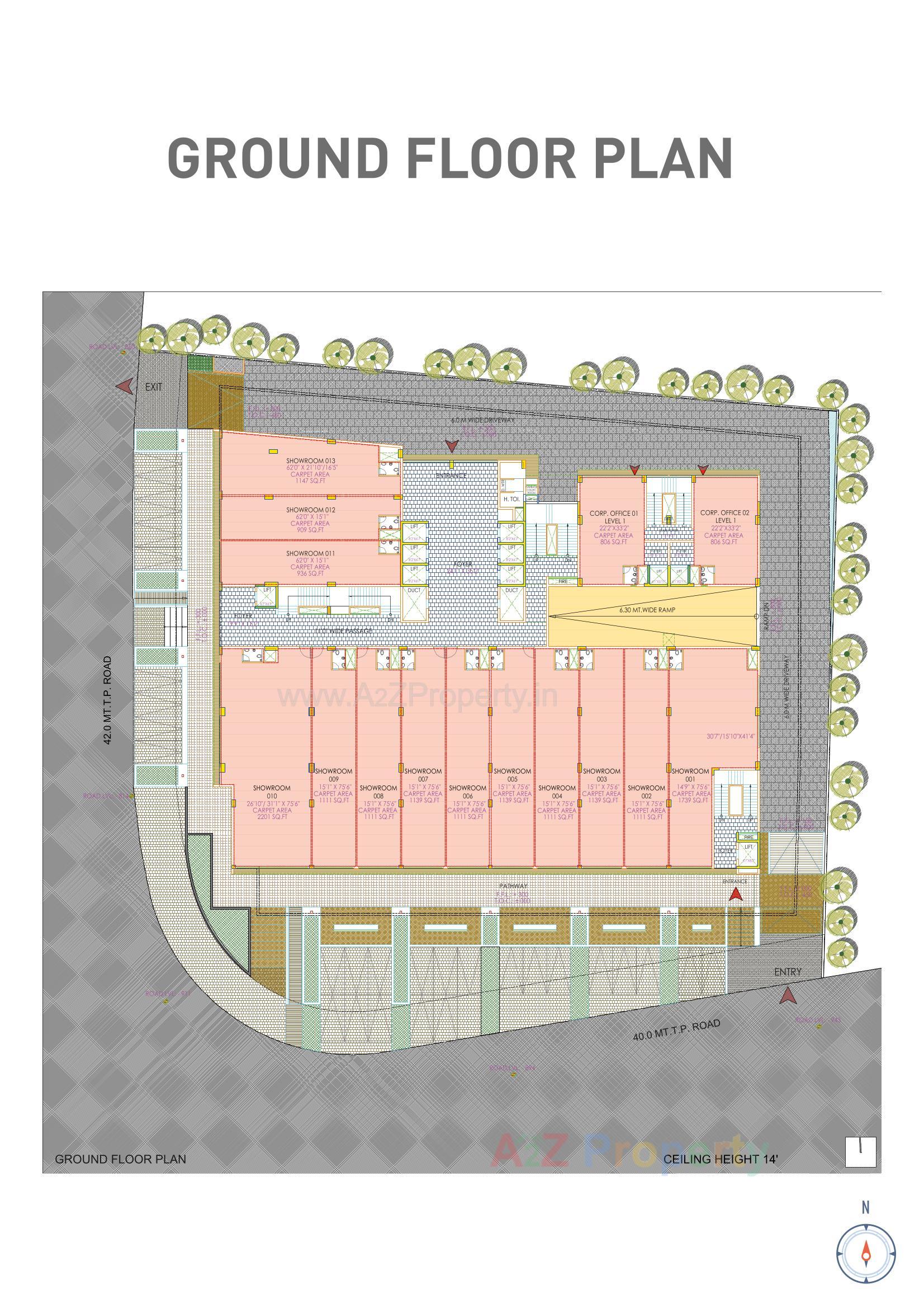 Layout of real estate project Anam located at Ambali, Ahmedabad, Gujarat