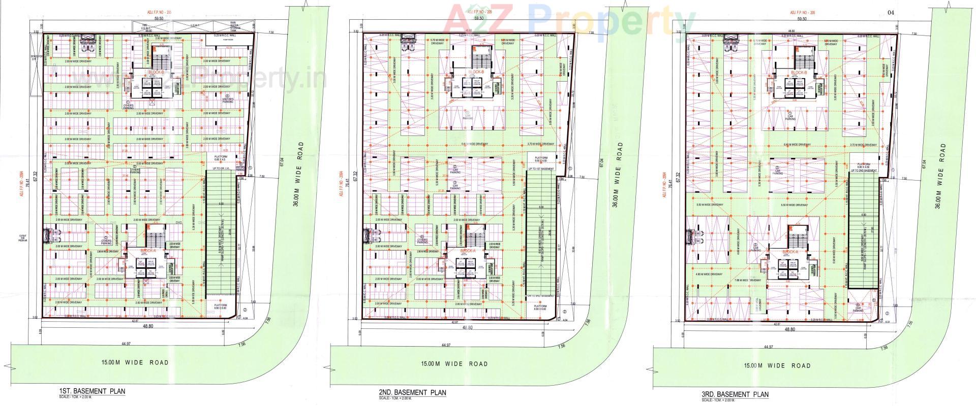 Layout of real estate project Anamaya located at Hebatpur, Ahmedabad, Gujarat