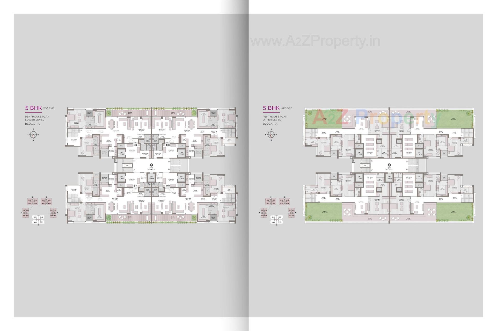 Layout of real estate project Anamika High Point located at Bodakdev, Ahmedabad, Gujarat