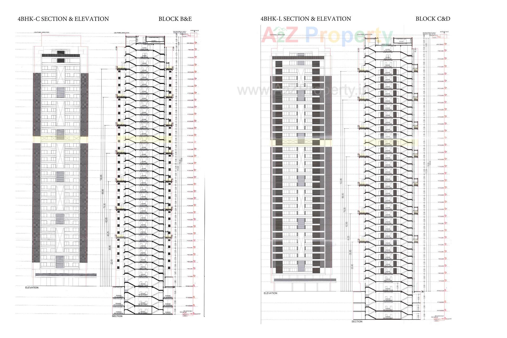 Layout of real estate project Anamika High Point located at Bodakdev, Ahmedabad, Gujarat