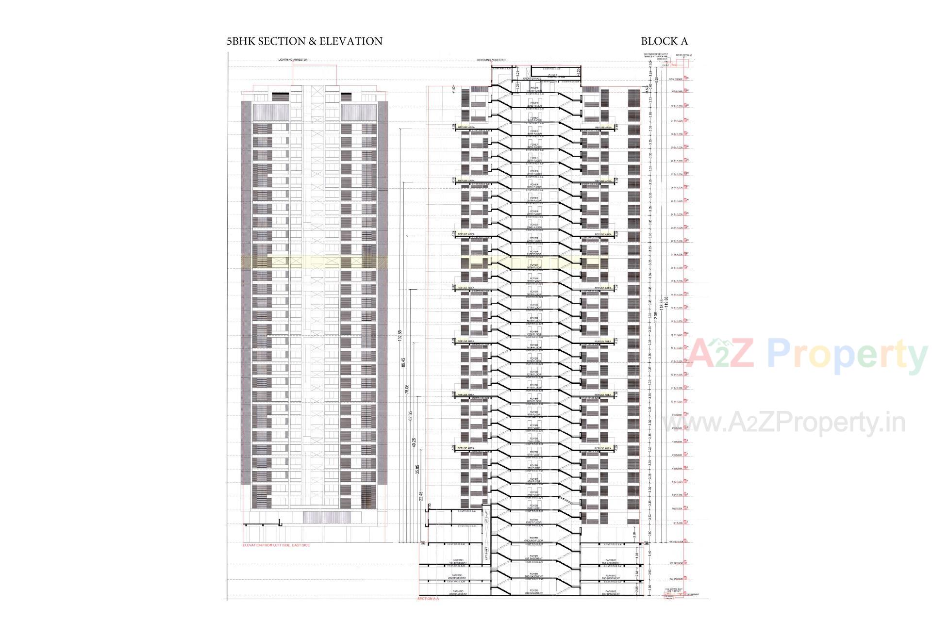 Layout of real estate project Anamika High Point located at Bodakdev, Ahmedabad, Gujarat