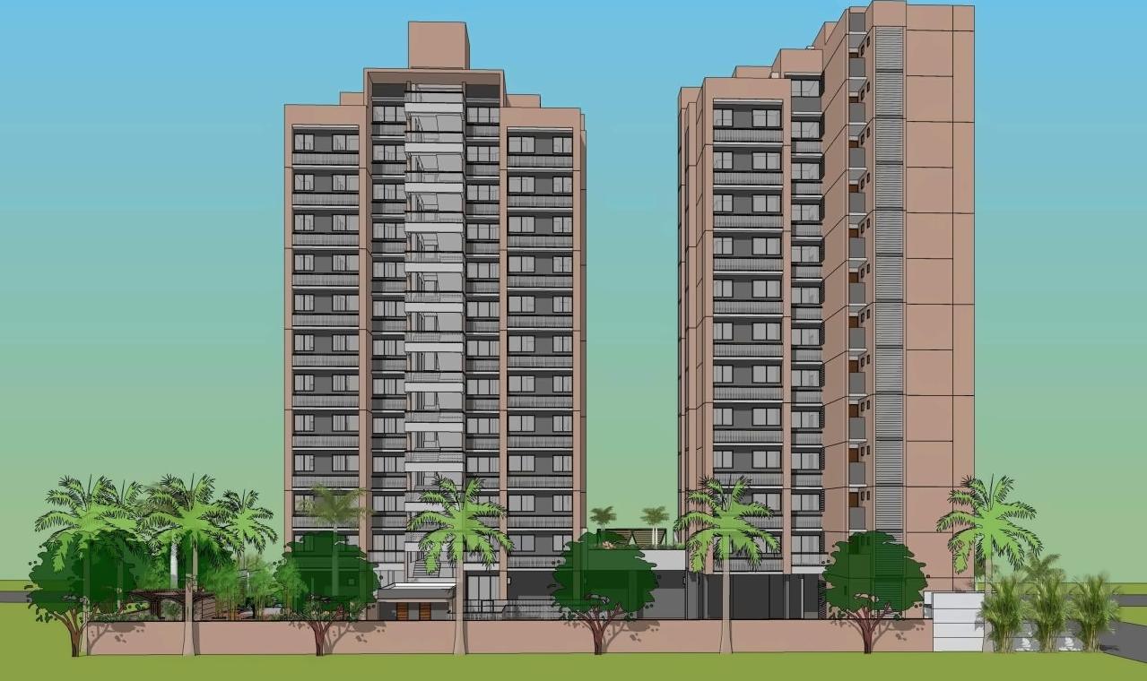 3D Elevation of real estate project Anand Elegance located at Ghuma, Ahmedabad, Gujarat