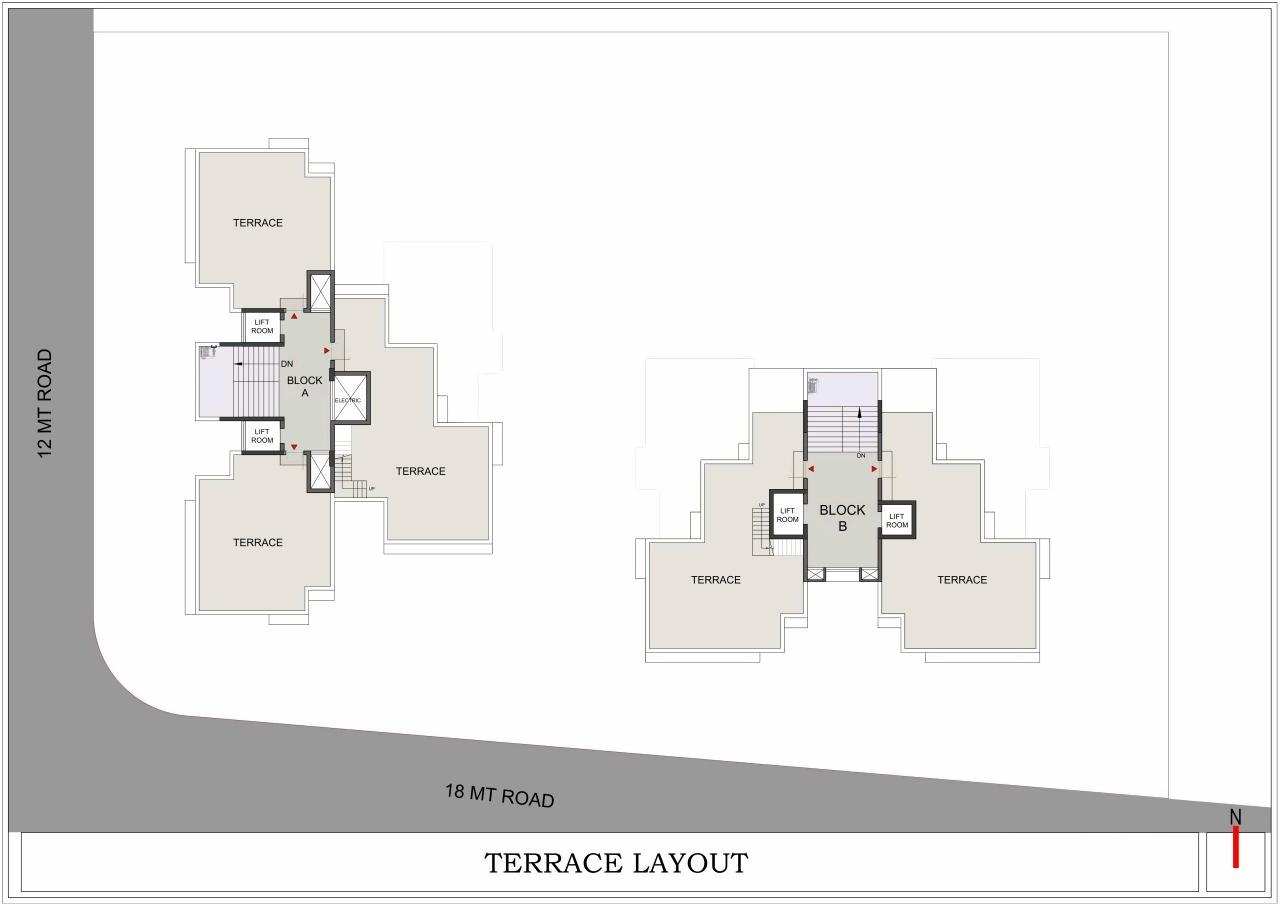 Layout of real estate project Anand Elegance located at Ghuma, Ahmedabad, Gujarat