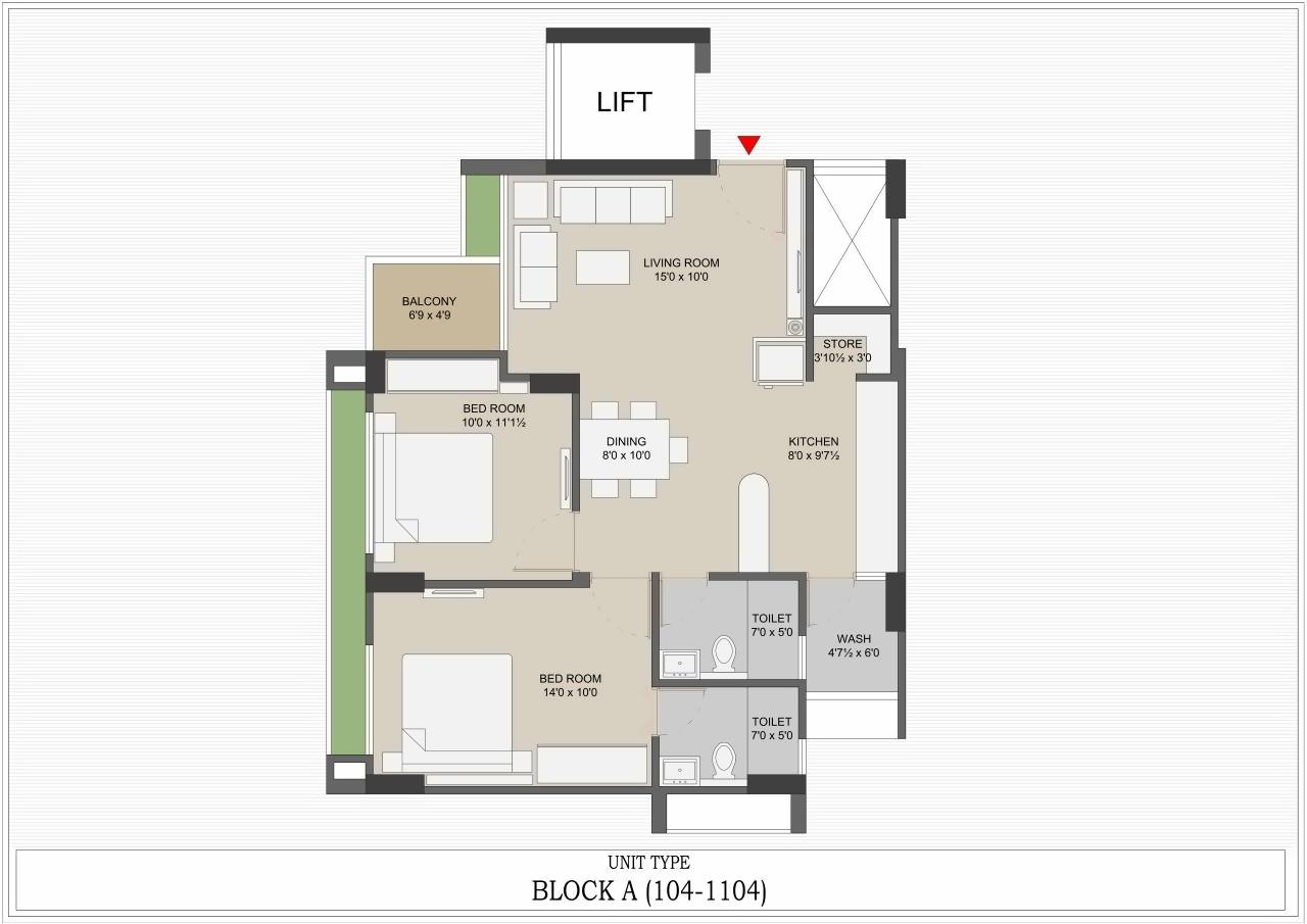 Layout of real estate project Anand Elegance located at Ghuma, Ahmedabad, Gujarat
