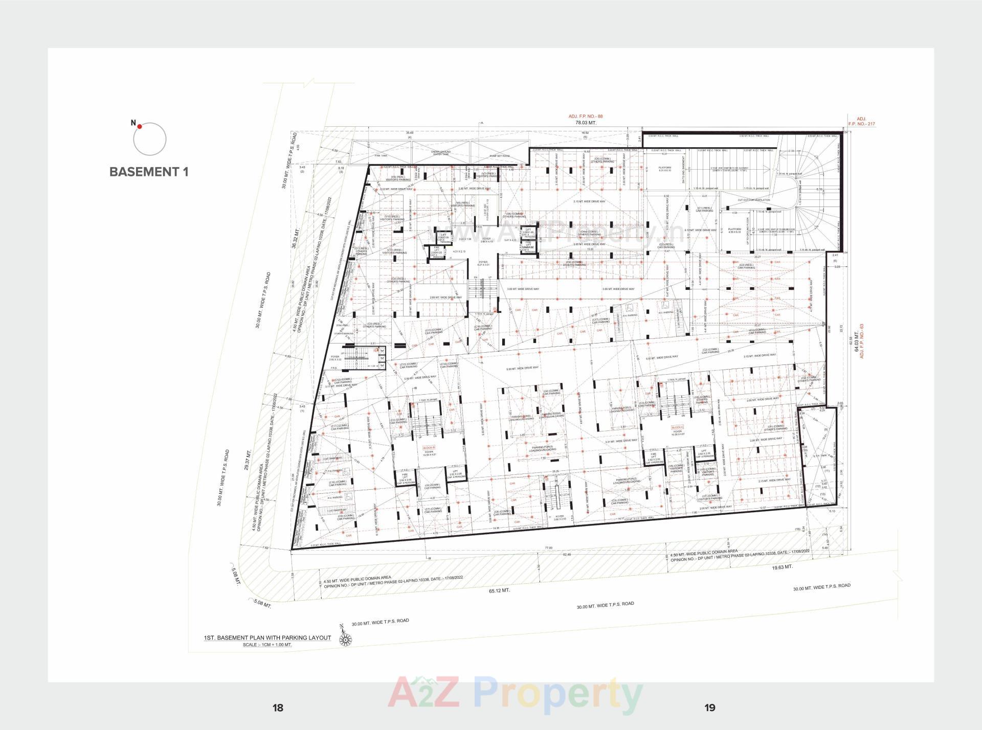 Layout of real estate project Anand Paramount located at Motera, Ahmedabad, Gujarat