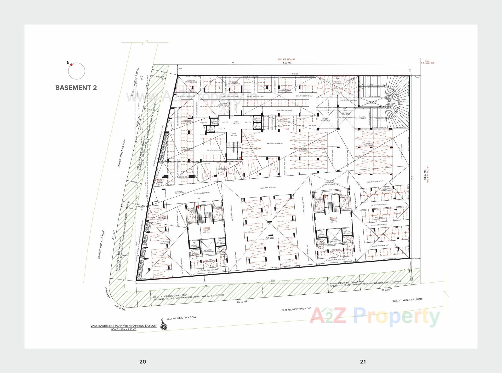 Layout of real estate project Anand Paramount located at Motera, Ahmedabad, Gujarat