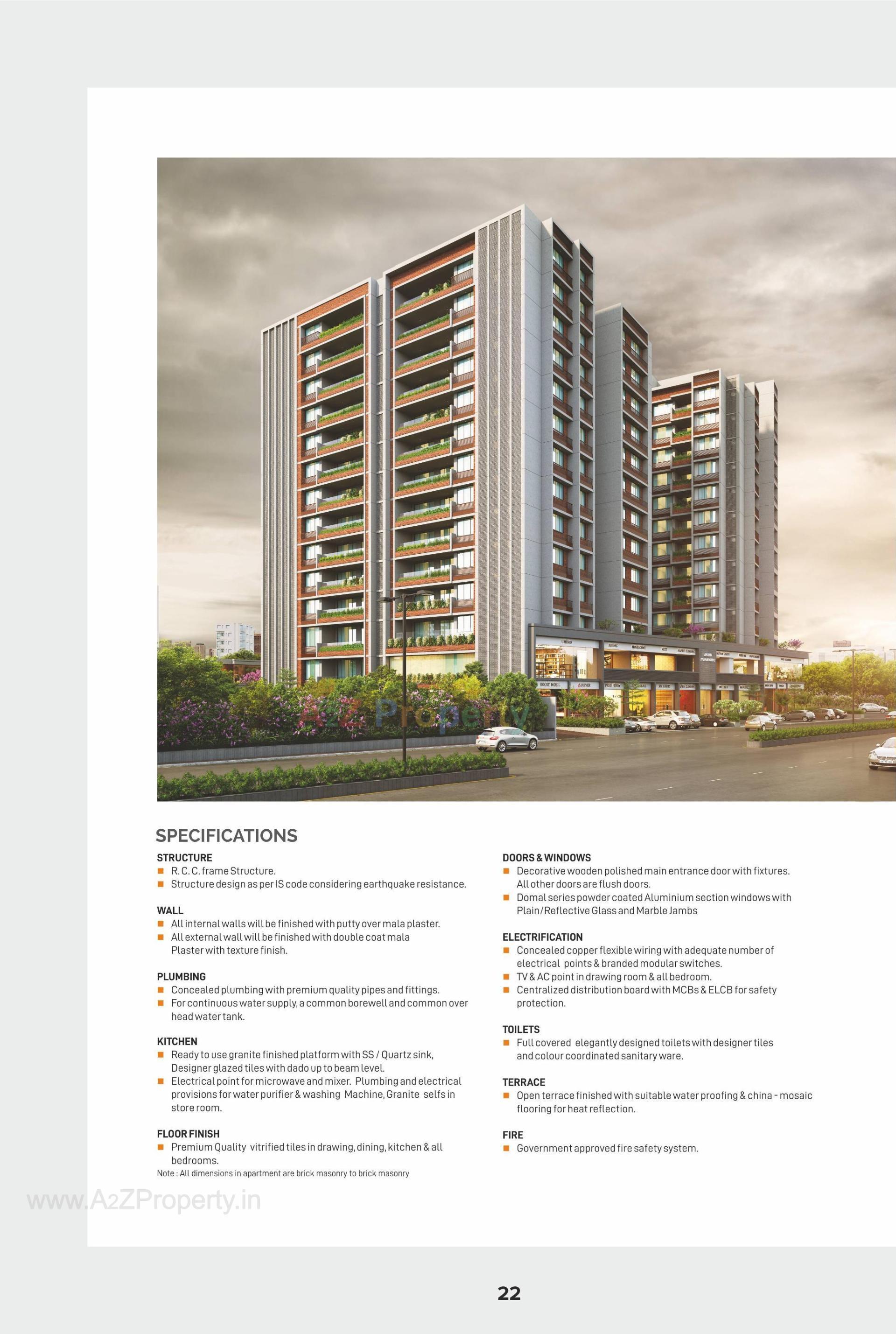 3D Elevation of real estate project Anand Paramount located at Motera, Ahmedabad, Gujarat