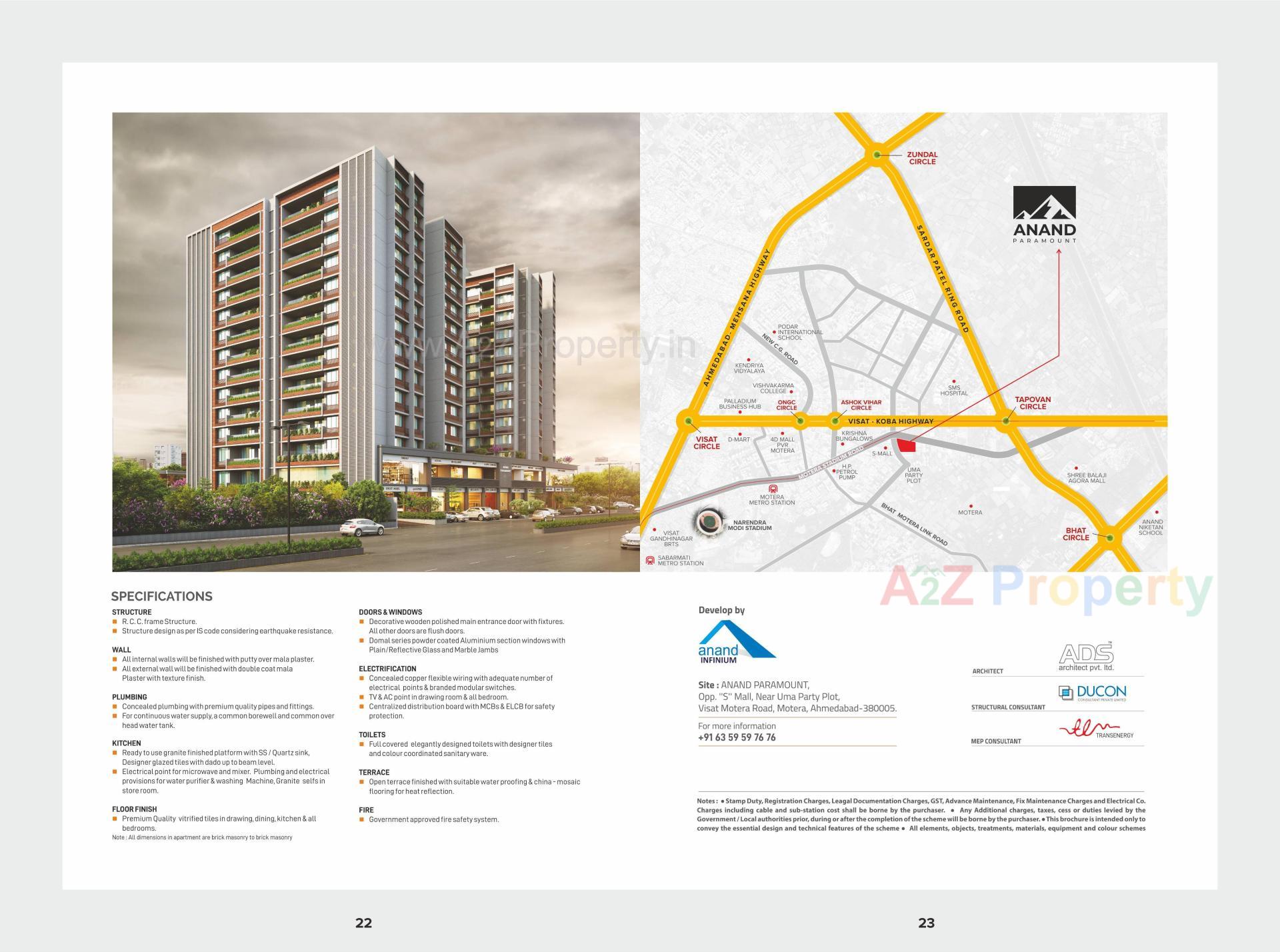  of real estate project Anand Paramount located at Motera, Ahmedabad, Gujarat