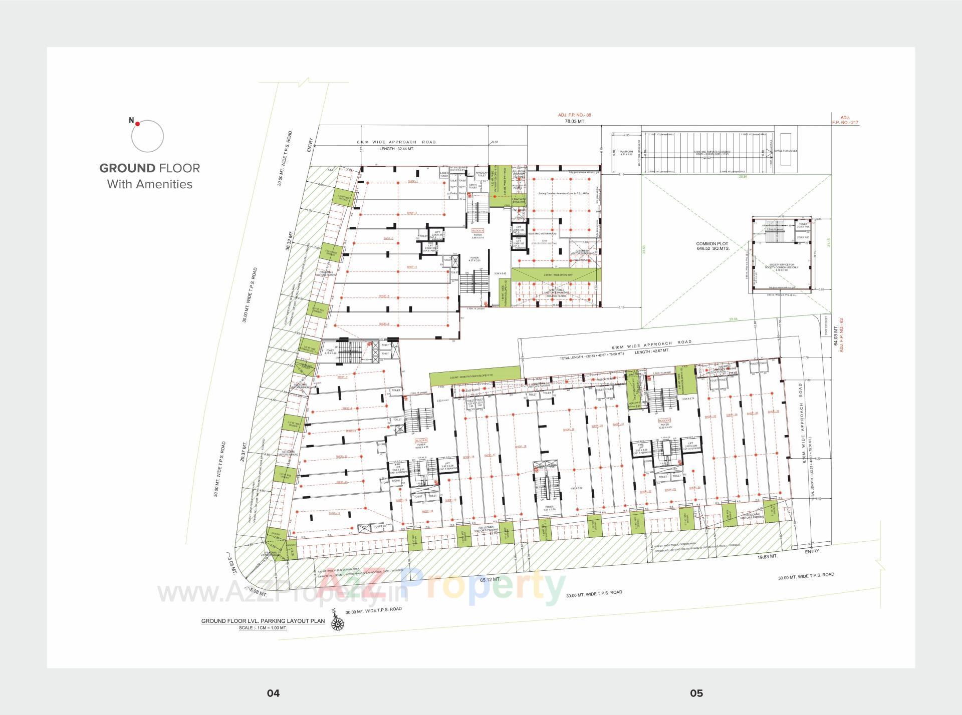 Layout of real estate project Anand Paramount located at Motera, Ahmedabad, Gujarat