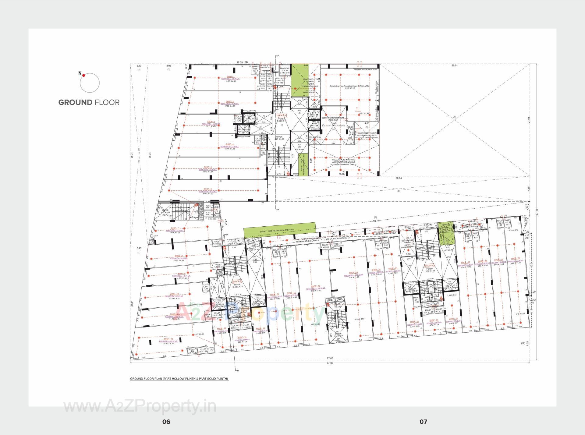 Layout of real estate project Anand Paramount located at Motera, Ahmedabad, Gujarat