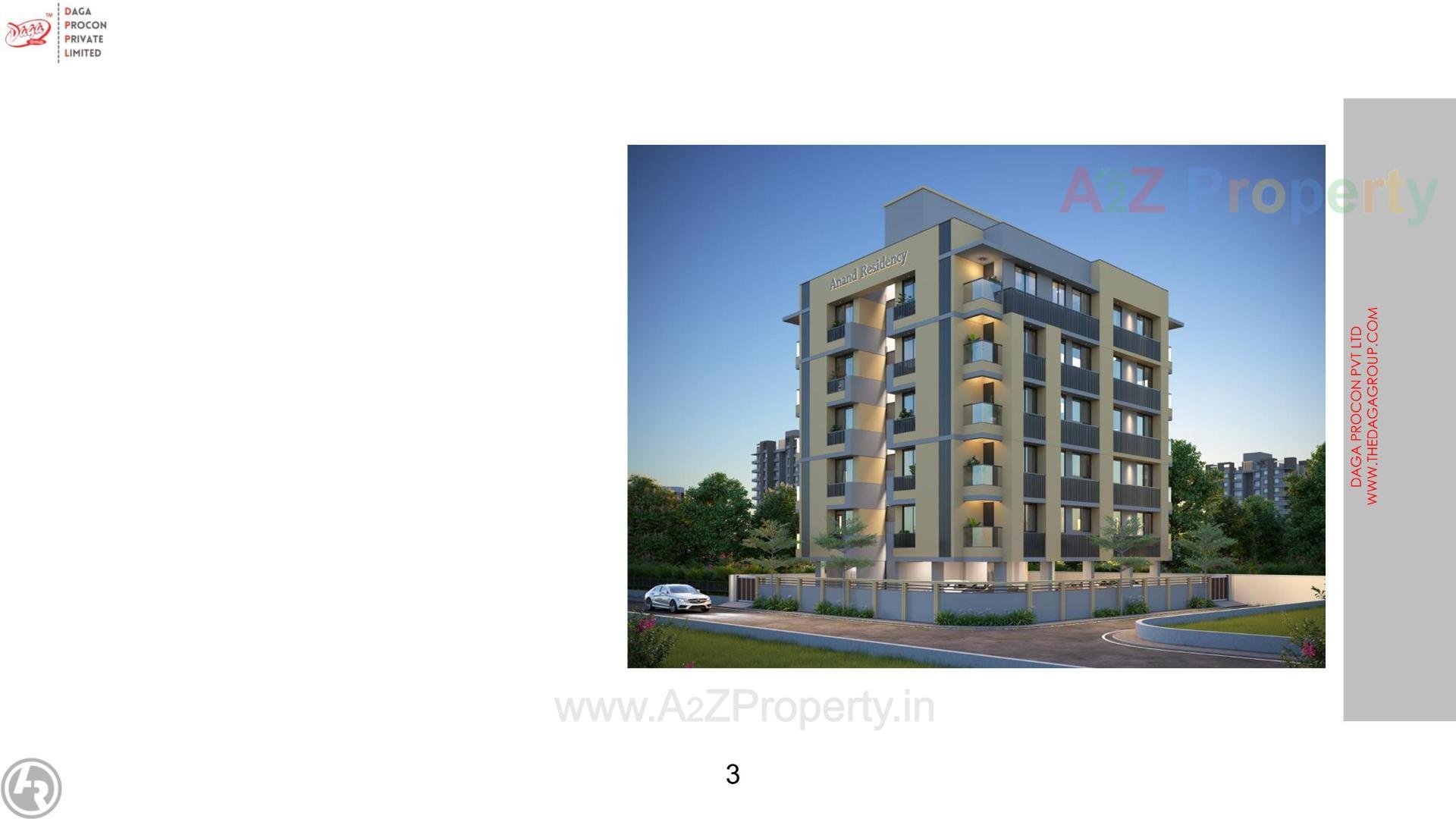 3D Elevation of real estate project Anand Residency located at Maninagar, Ahmedabad, Gujarat
