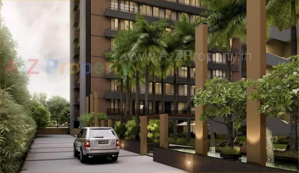 3D Elevation of real estate project Anand Sapphire located at Gota, Ahmedabad, Gujarat