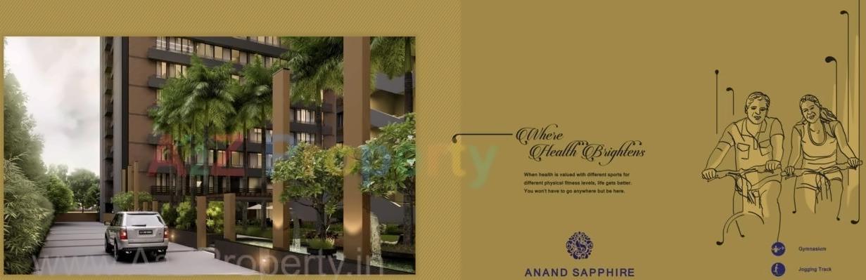  of real estate project Anand Sapphire located at Gota, Ahmedabad, Gujarat