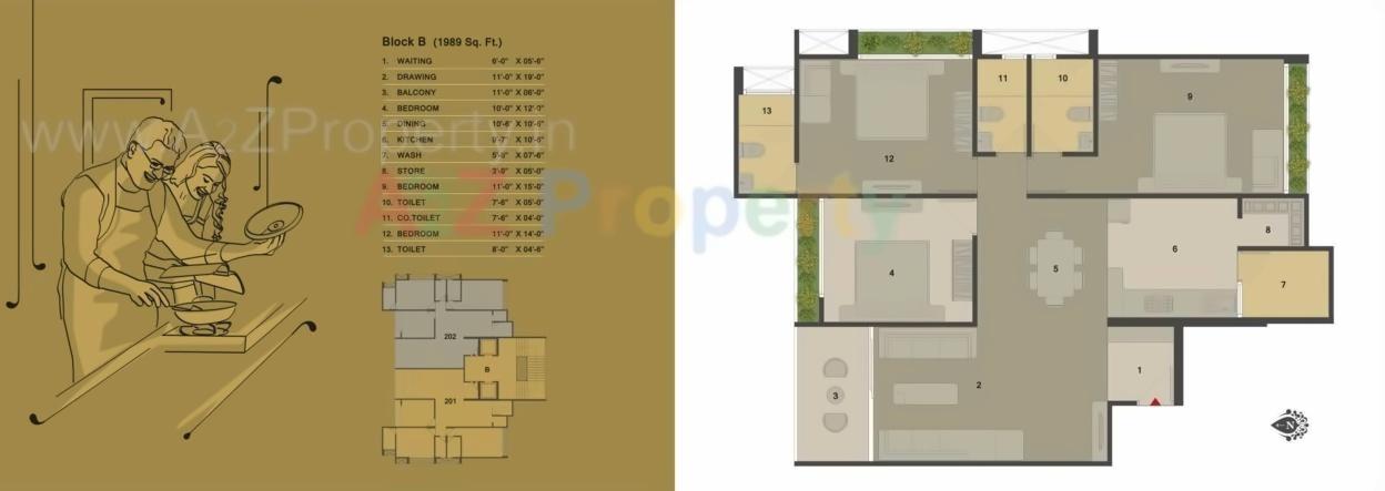 Layout of real estate project Anand Sapphire located at Gota, Ahmedabad, Gujarat