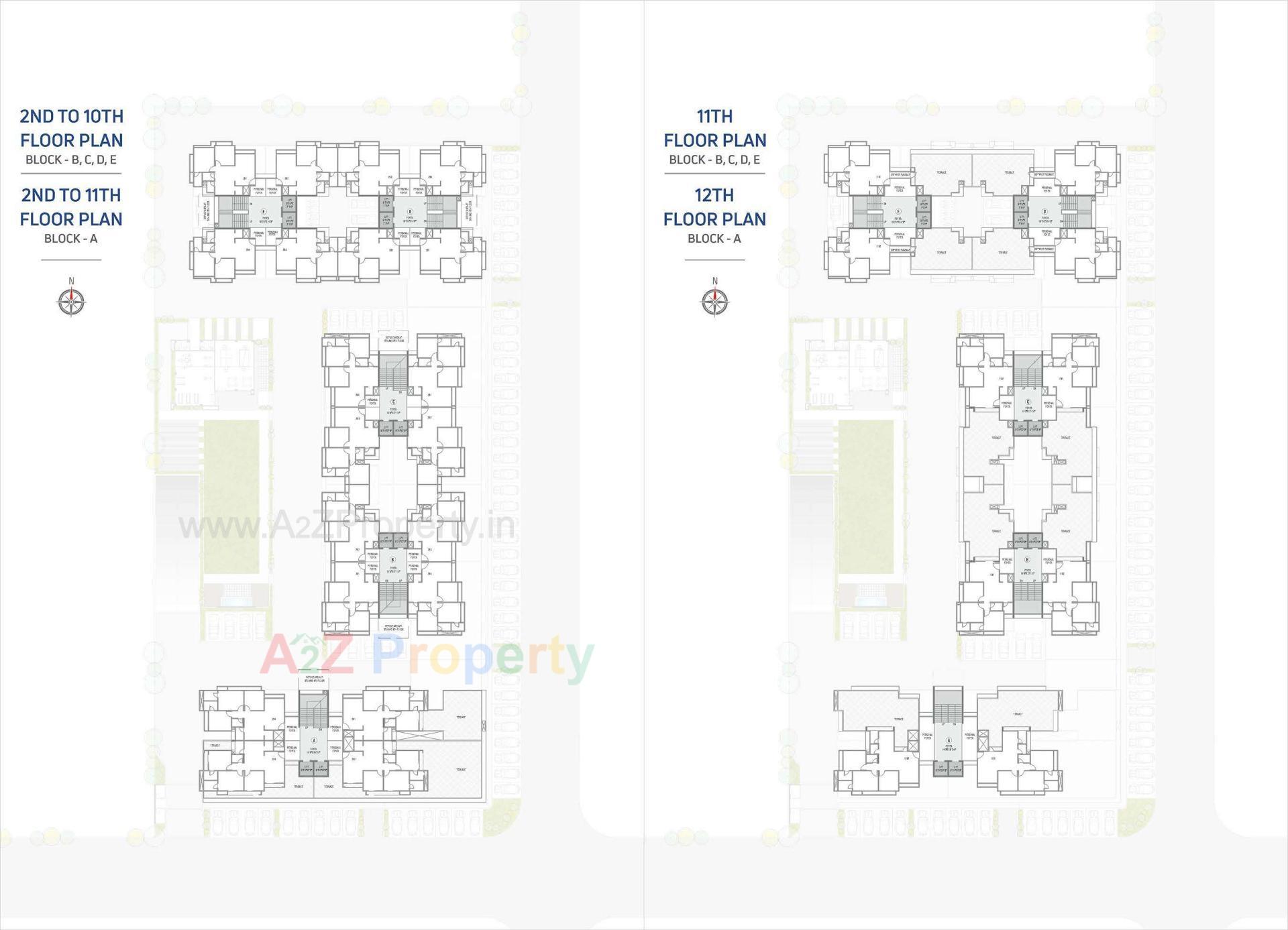 Layout of real estate project Anand Skylyf located at Chandkhed, Ahmedabad, Gujarat