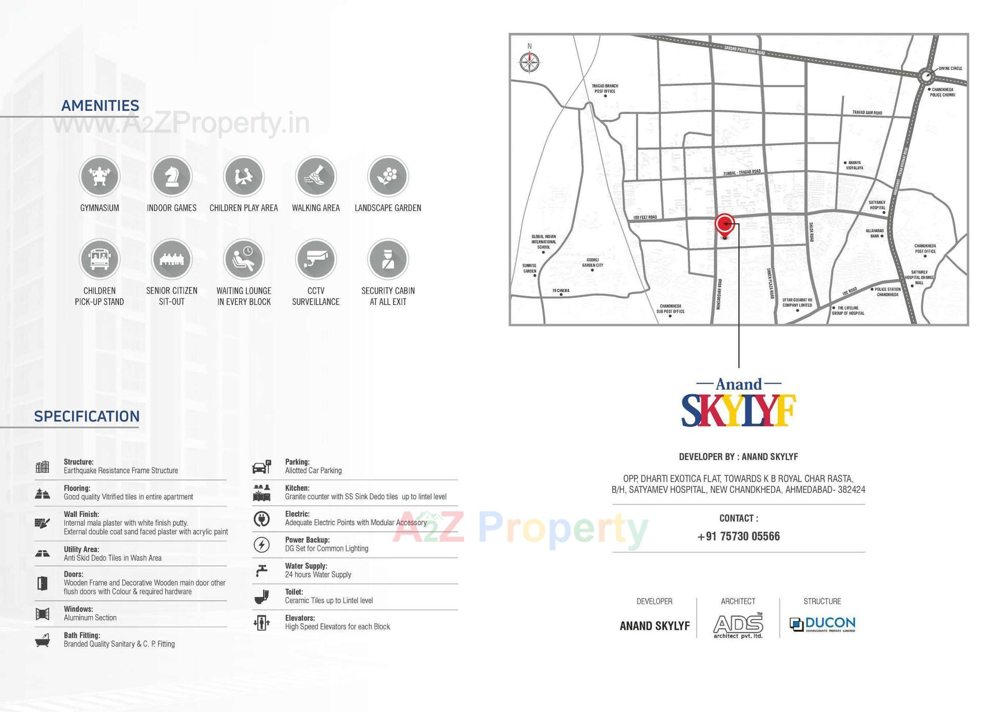  of real estate project Anand Skylyf located at Chandkhed, Ahmedabad, Gujarat