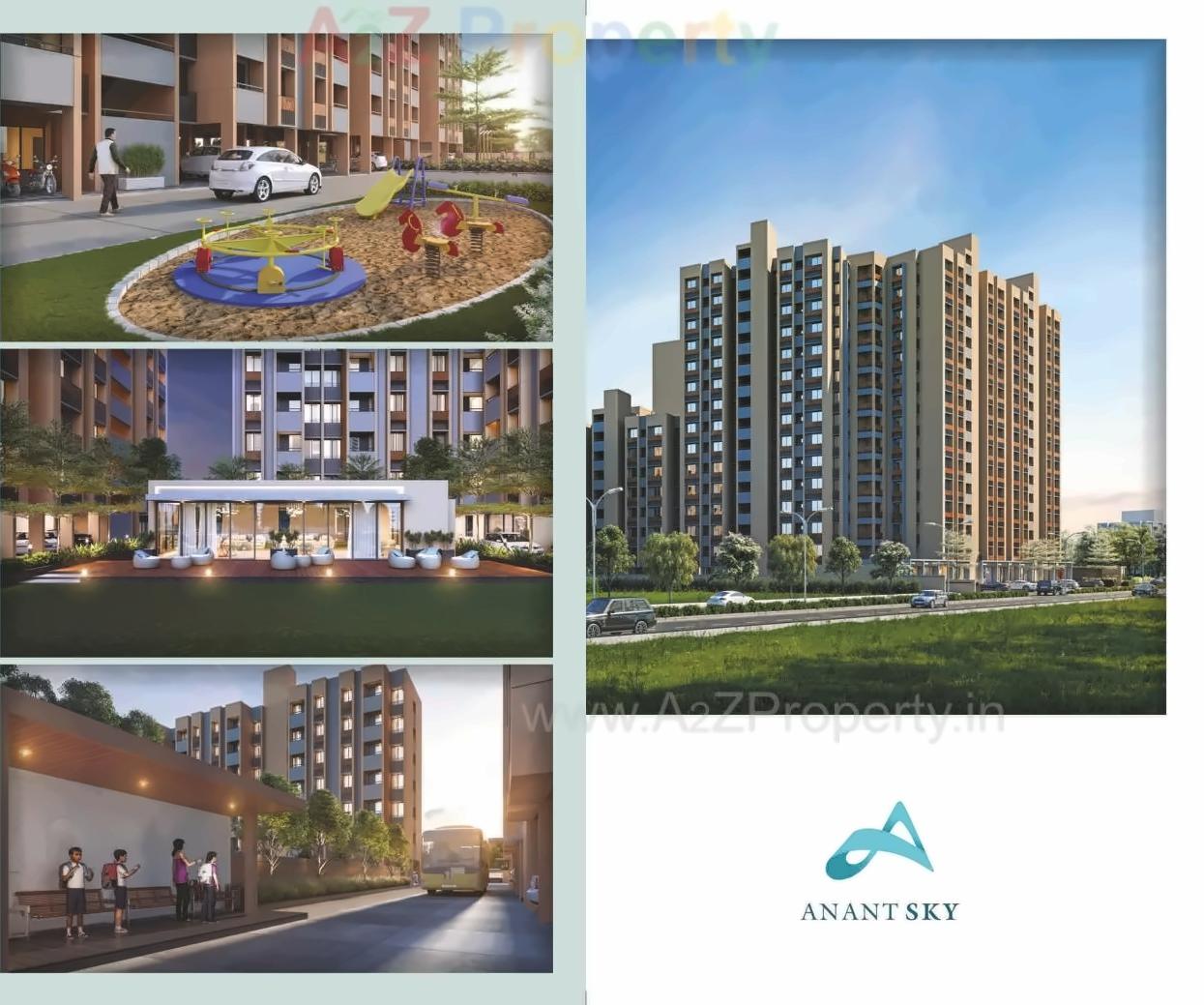 3D Elevation of real estate project Anant Sky located at Ranip, Ahmedabad, Gujarat