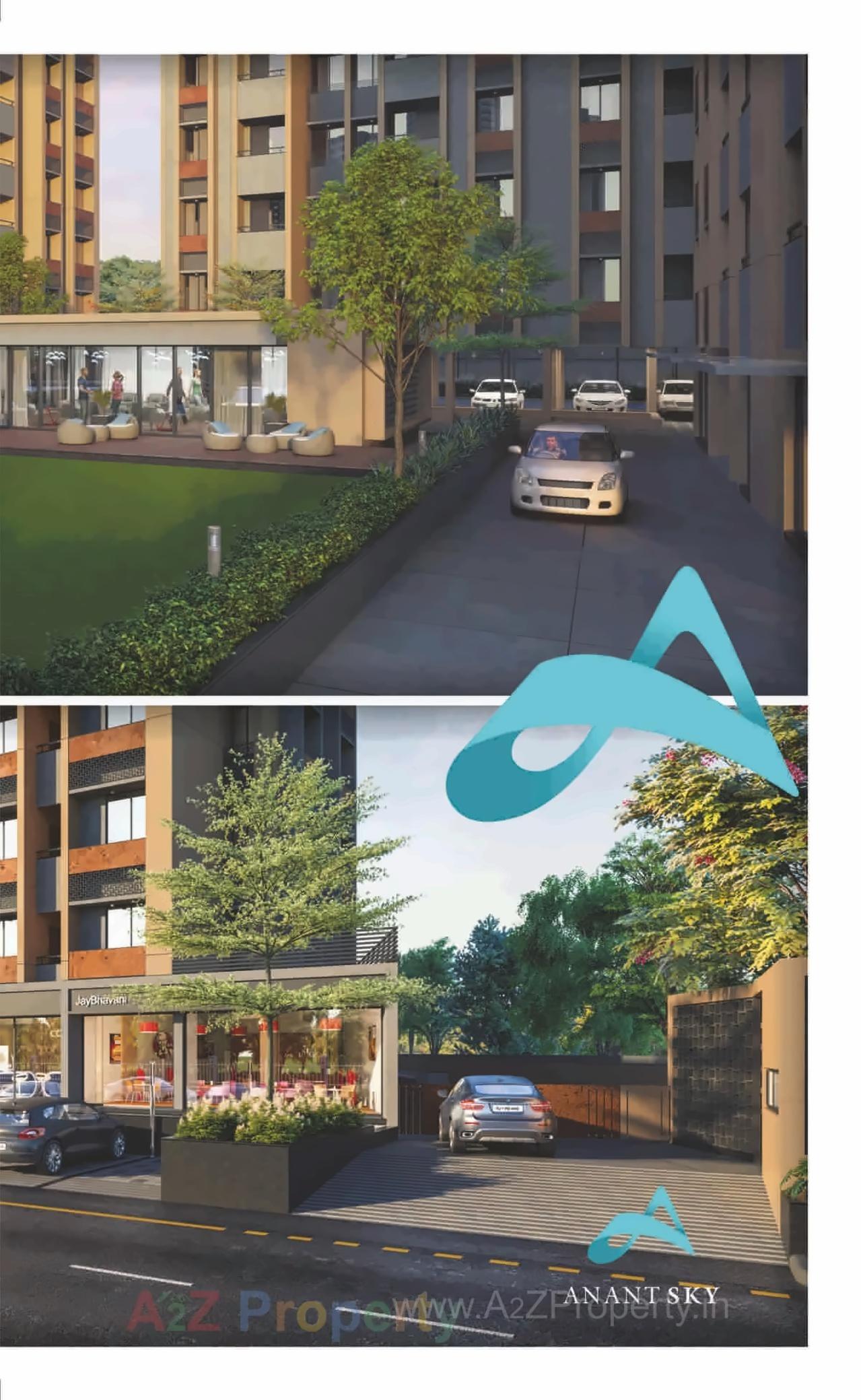 3D Elevation of real estate project Anant Sky located at Ranip, Ahmedabad, Gujarat