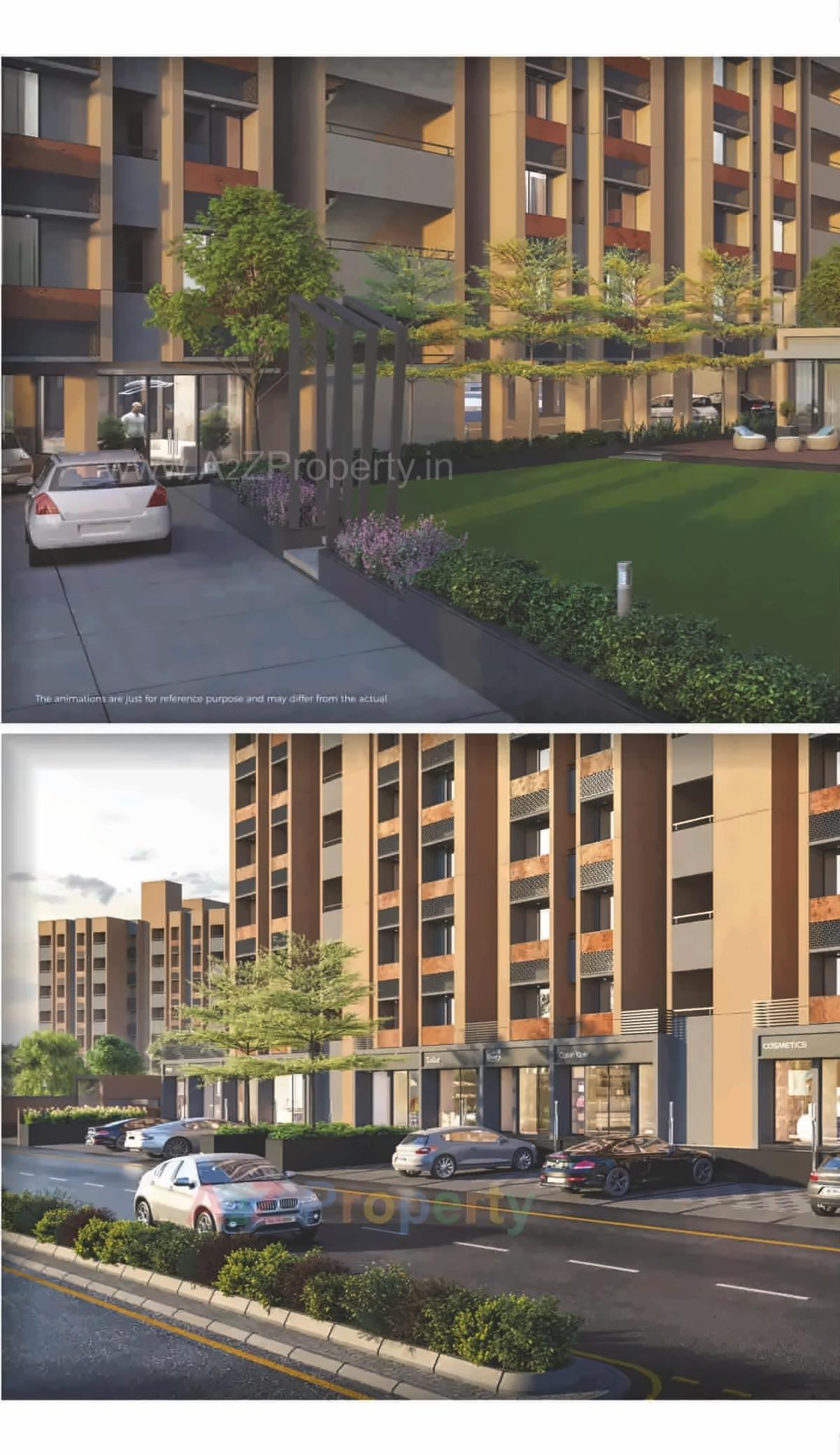 3D Elevation of real estate project Anant Sky located at Ranip, Ahmedabad, Gujarat