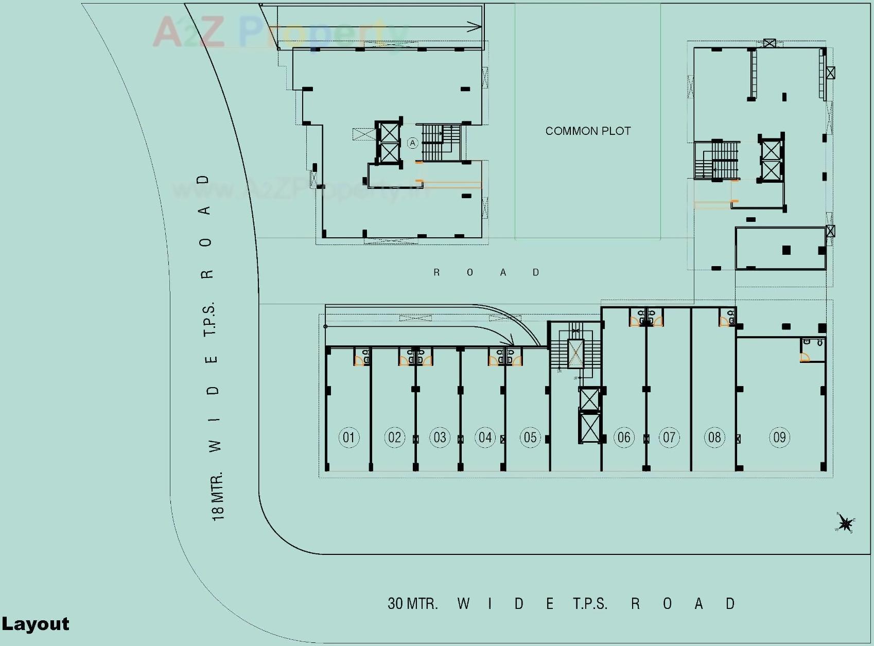 Layout of real estate project Ananta Abode Ananta Space located at Jagatpur, Ahmedabad, Gujarat