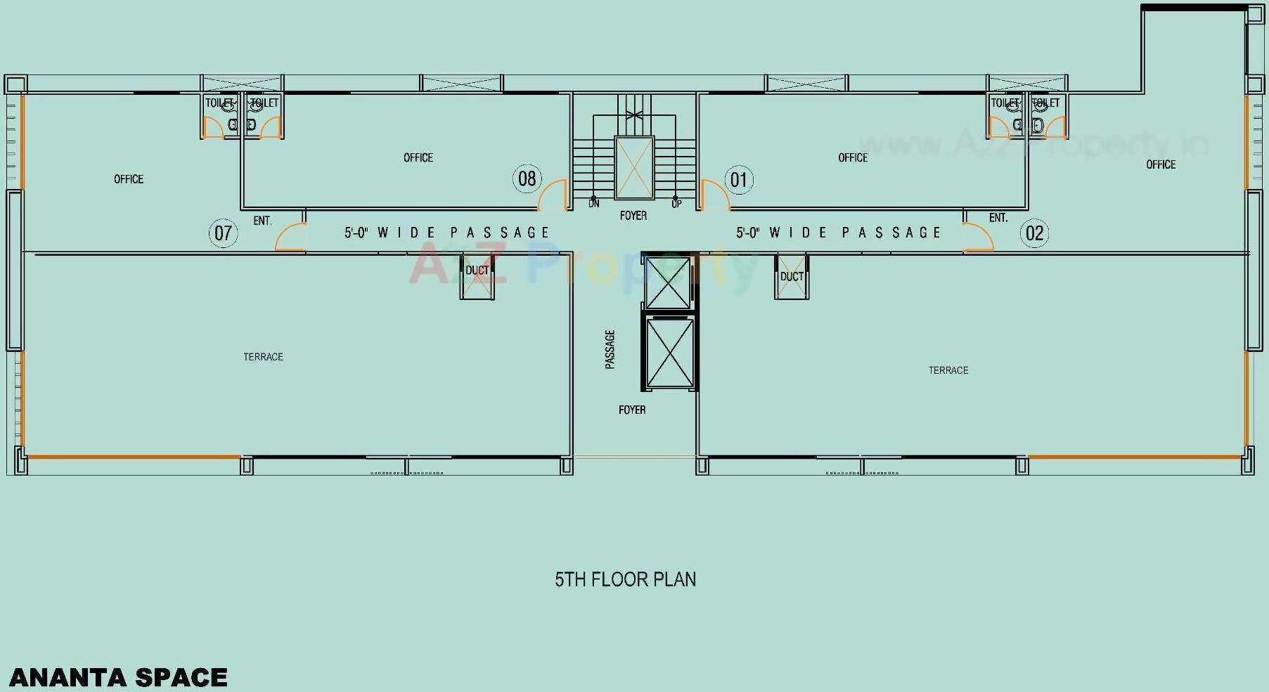 Layout of real estate project Ananta Abode Ananta Space located at Jagatpur, Ahmedabad, Gujarat