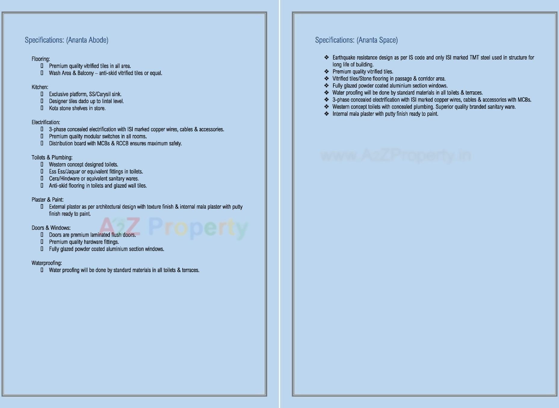  of real estate project Ananta Abode Ananta Space located at Jagatpur, Ahmedabad, Gujarat