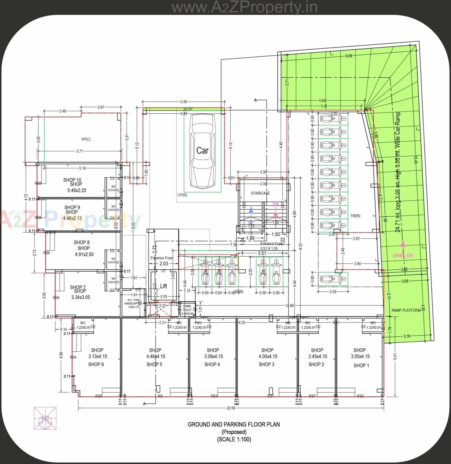 Layout of real estate project Ananta Elegance located at Ahmedabad, Ahmedabad, Gujarat