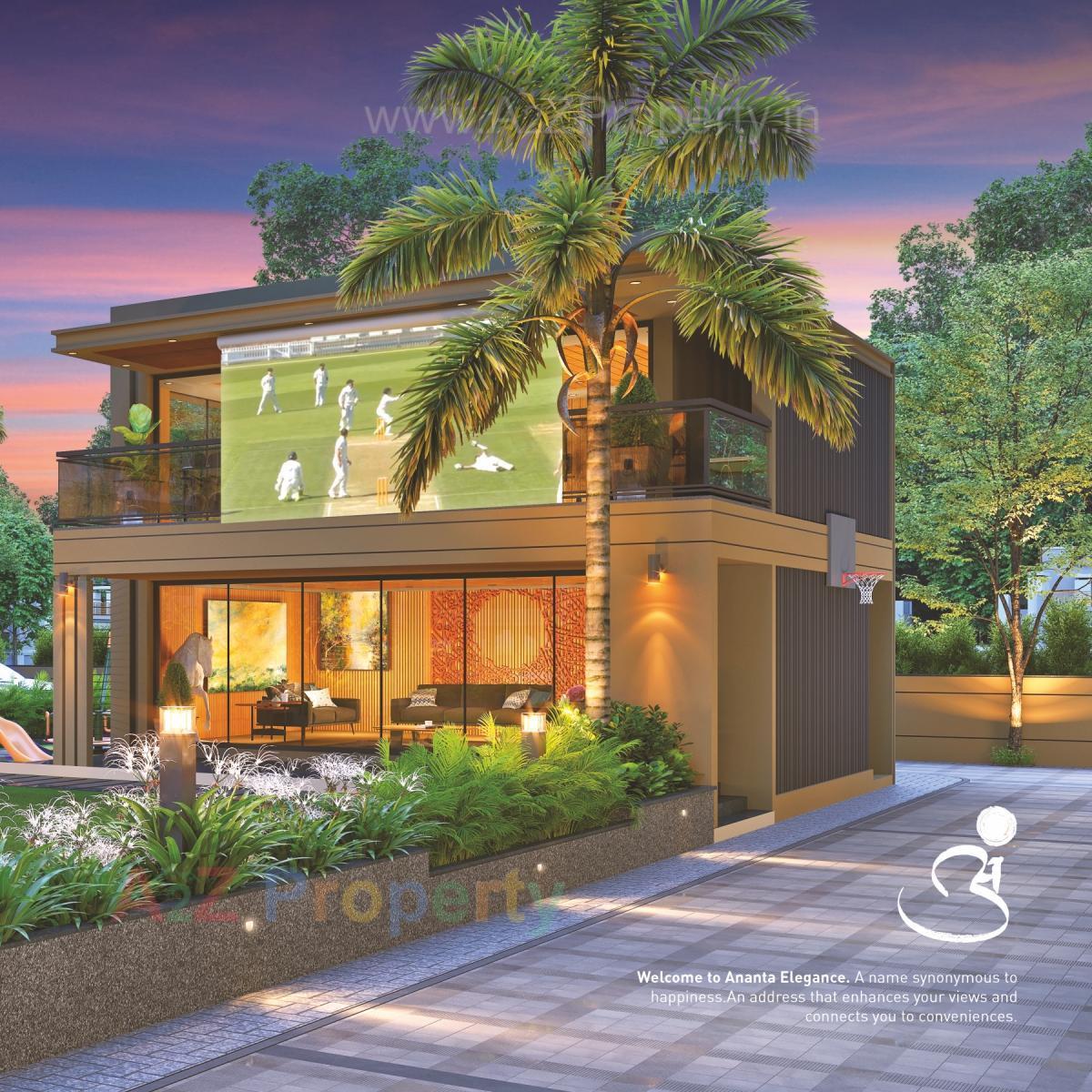 3D Elevation of real estate project Ananta Elegance located at Sanand, Ahmedabad, Gujarat