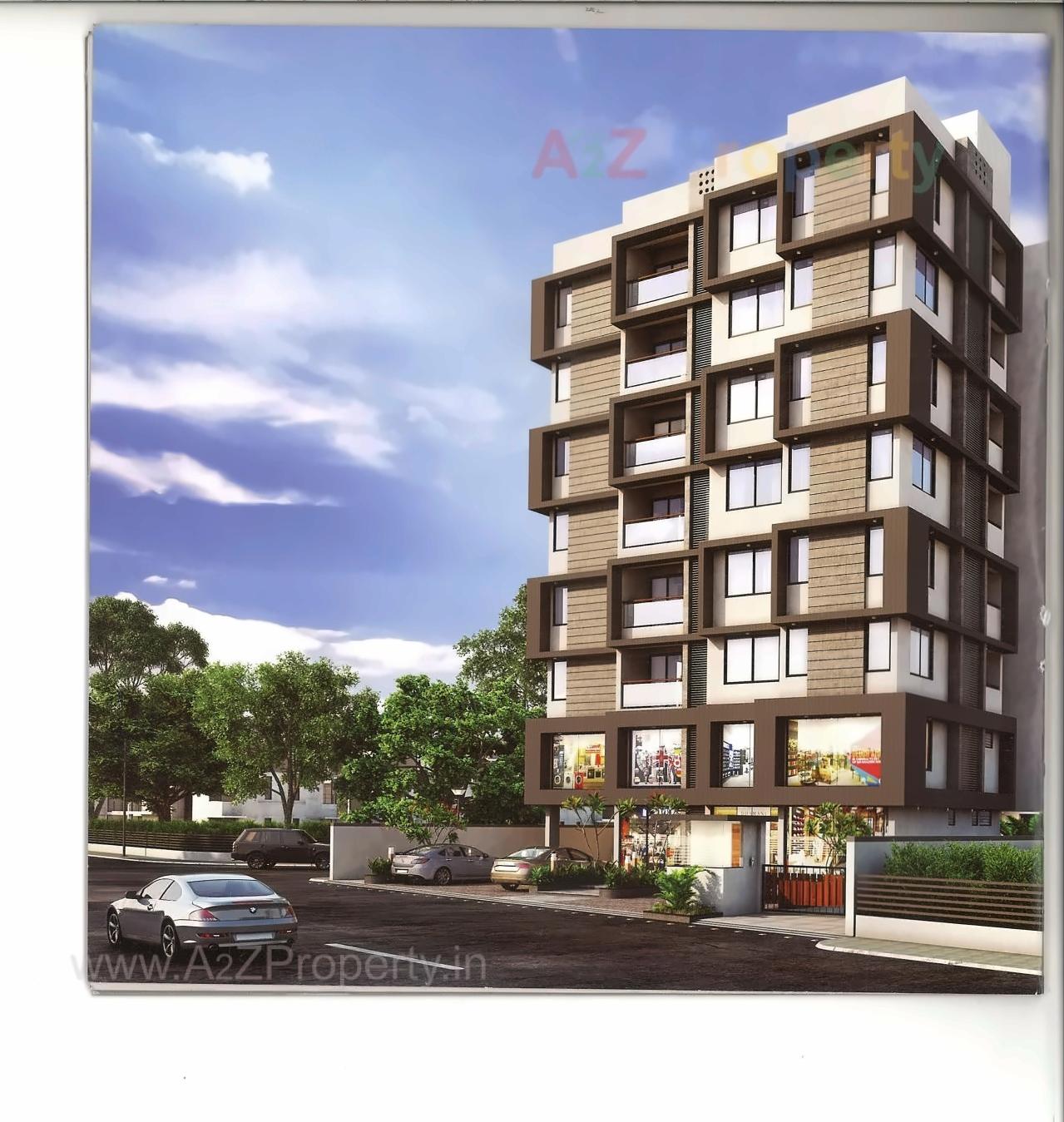 3D Elevation of real estate project Ananta Heights located at Bareja, Ahmedabad, Gujarat