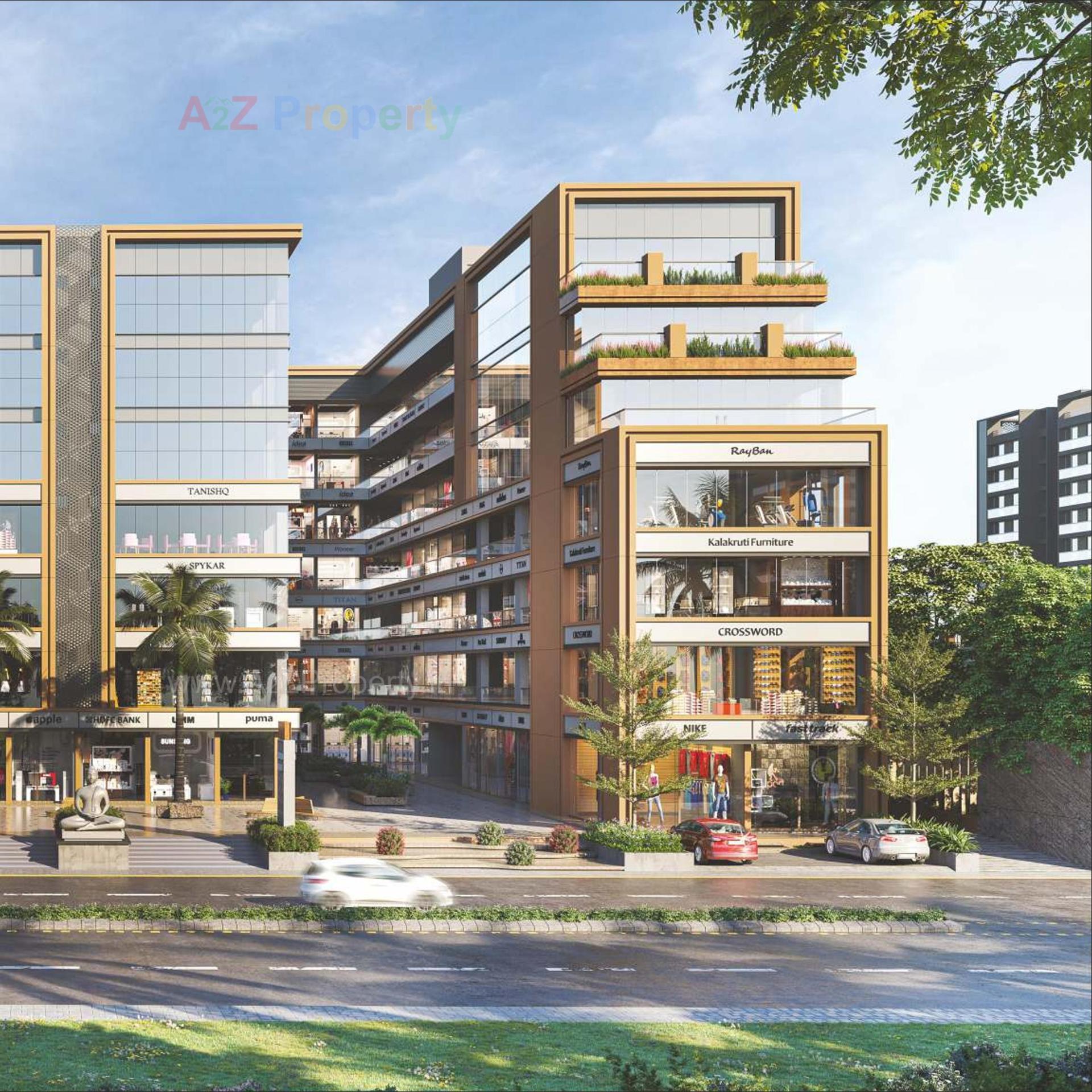 3D Elevation of real estate project Ananta Square located at Hanspura, Ahmedabad, Gujarat