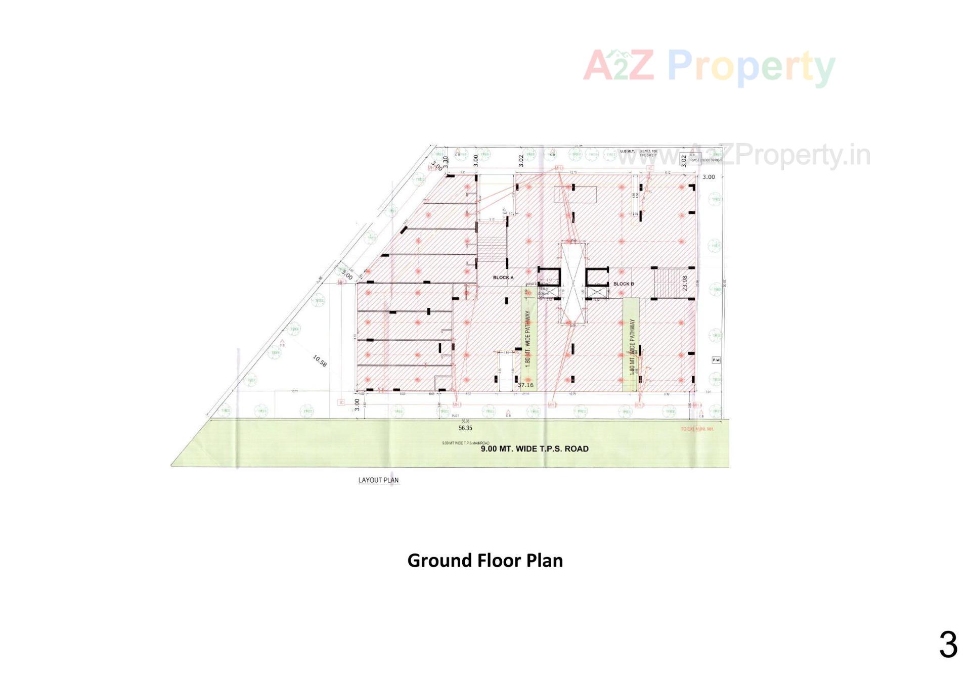 Layout of real estate project Anantam Avenune located at Vastral, Ahmedabad, Gujarat