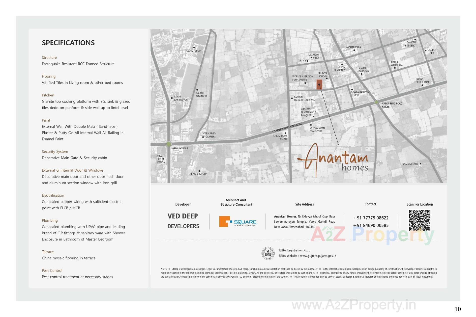  of real estate project Anantam Homes located at Vatva, Ahmedabad, Gujarat